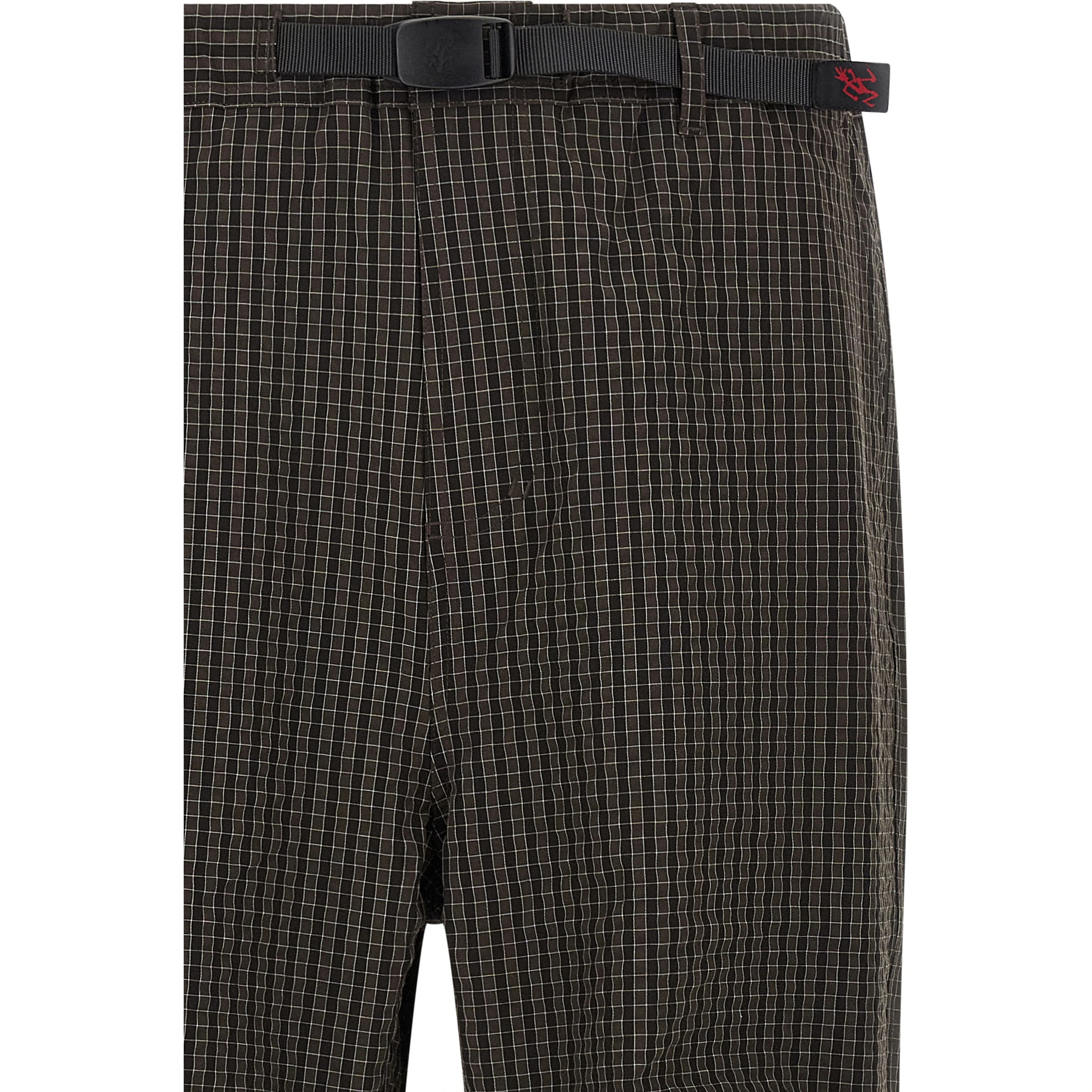 Brown Polyester Casual Pants