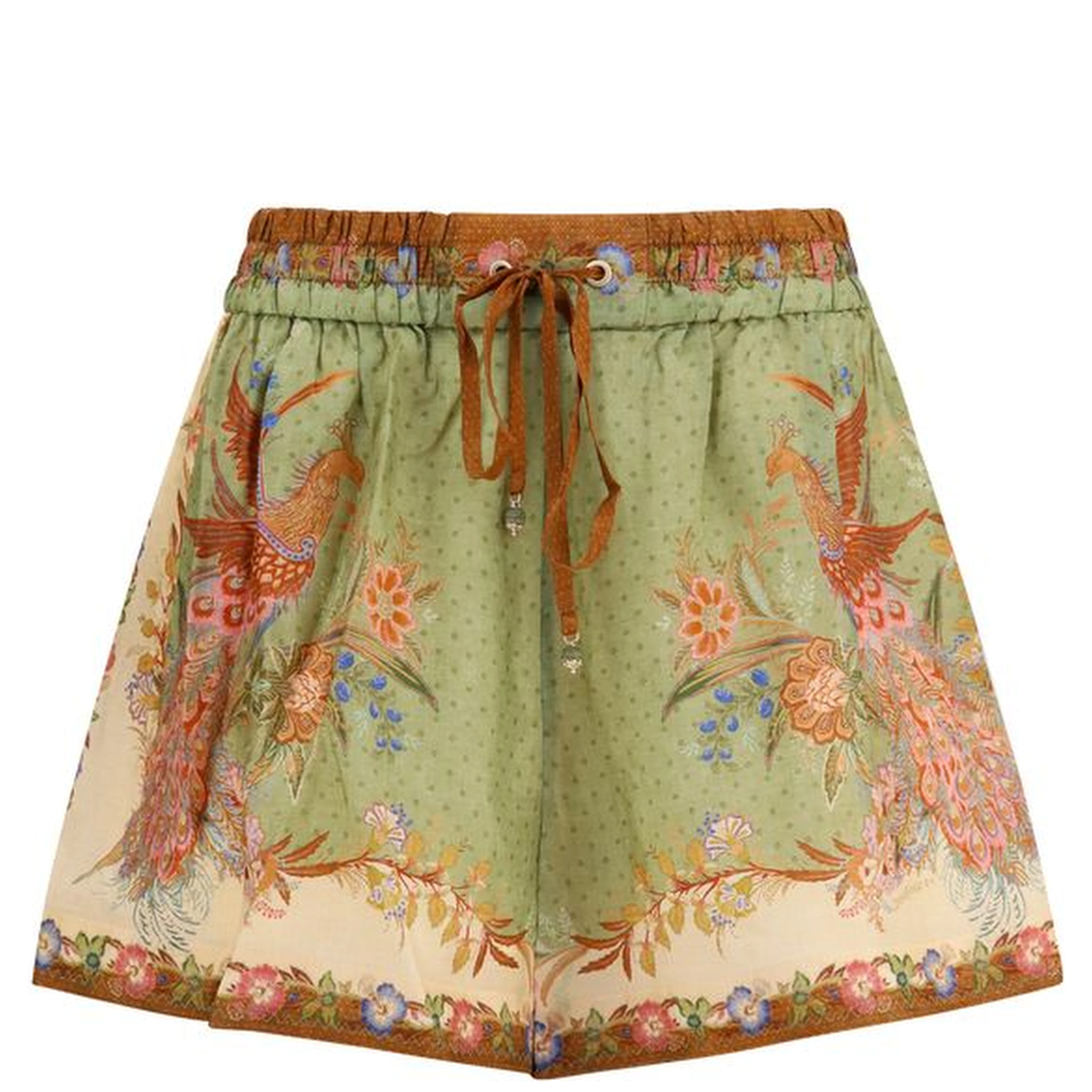 Multicolor Silk Bermuda Shorts