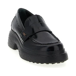 Black Calfskin Slip-On Loafers