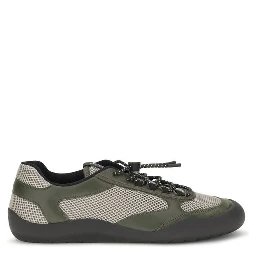 Bicolor Polyester Athletic Sneakers