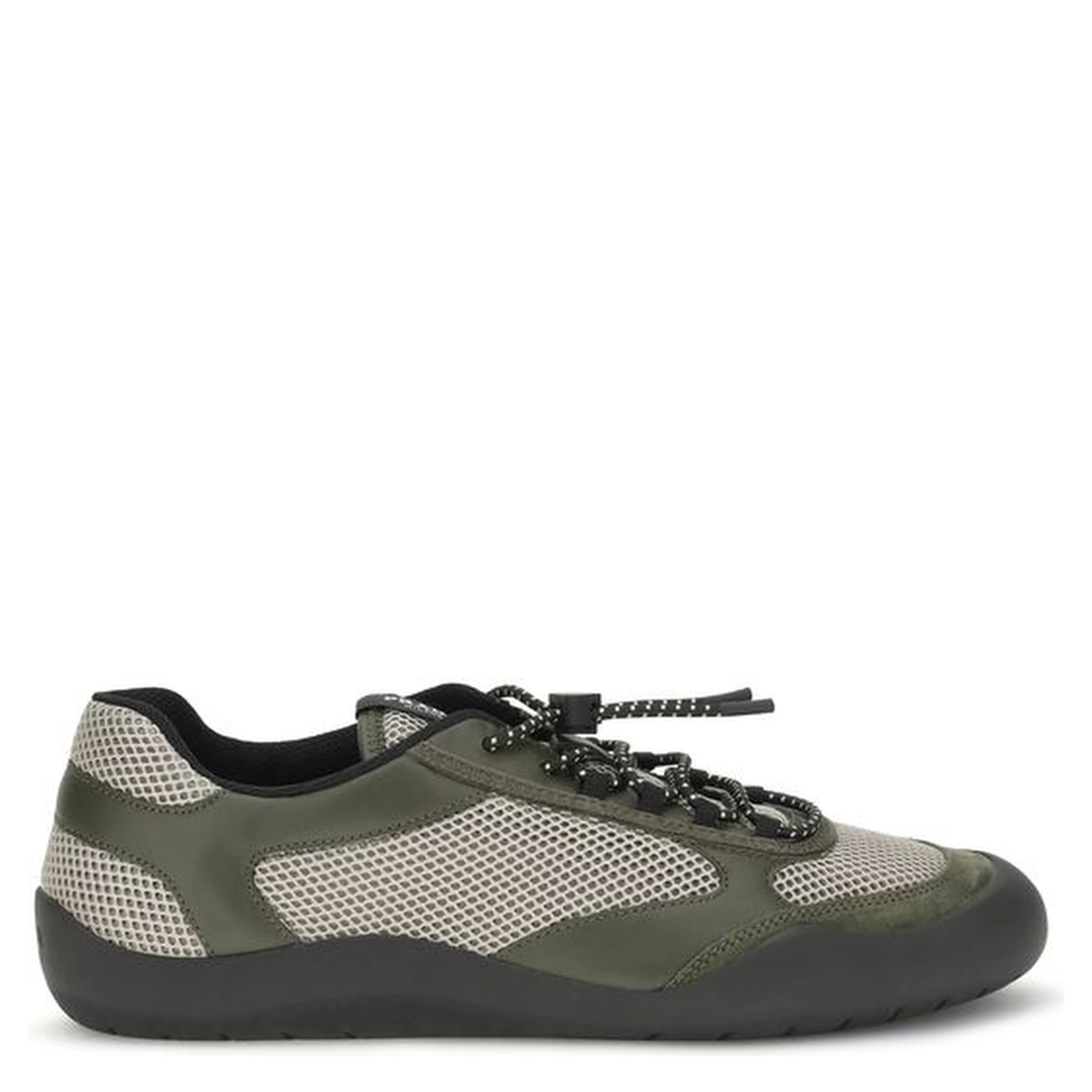 Bicolor Polyester Athletic Sneakers