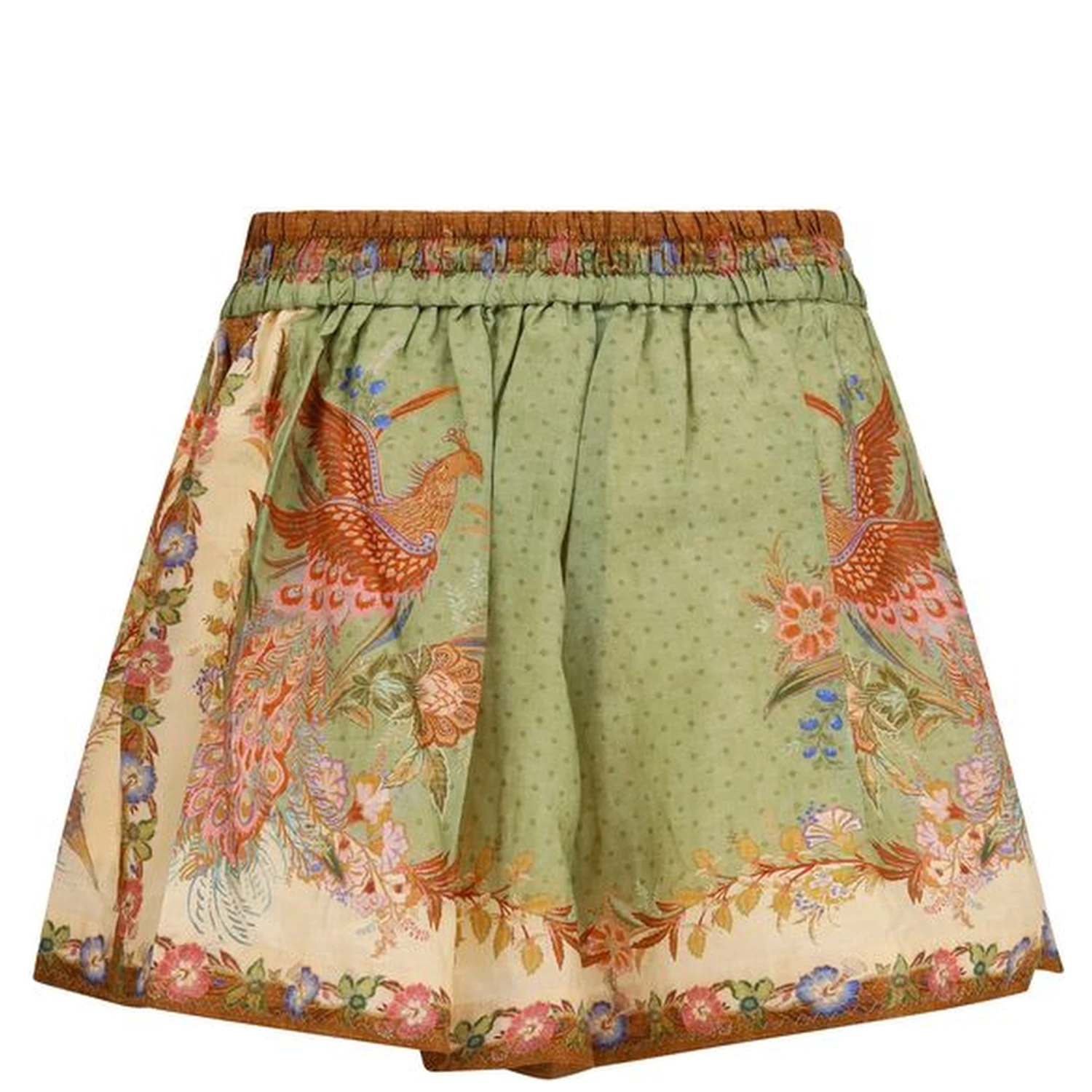 Multicolor Silk Bermuda Shorts