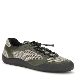 Bicolor Polyester Athletic Sneakers