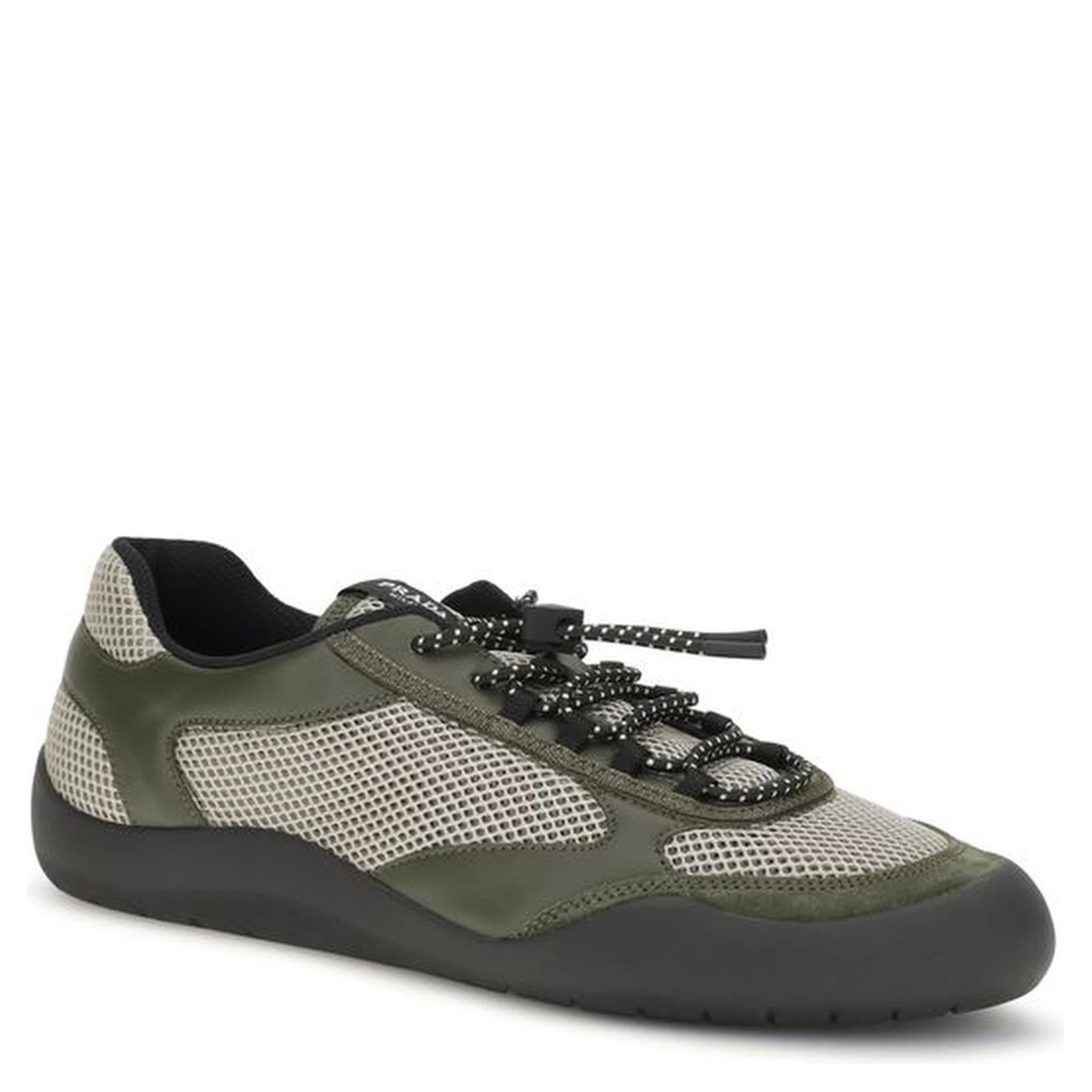 Bicolor Polyester Athletic Sneakers