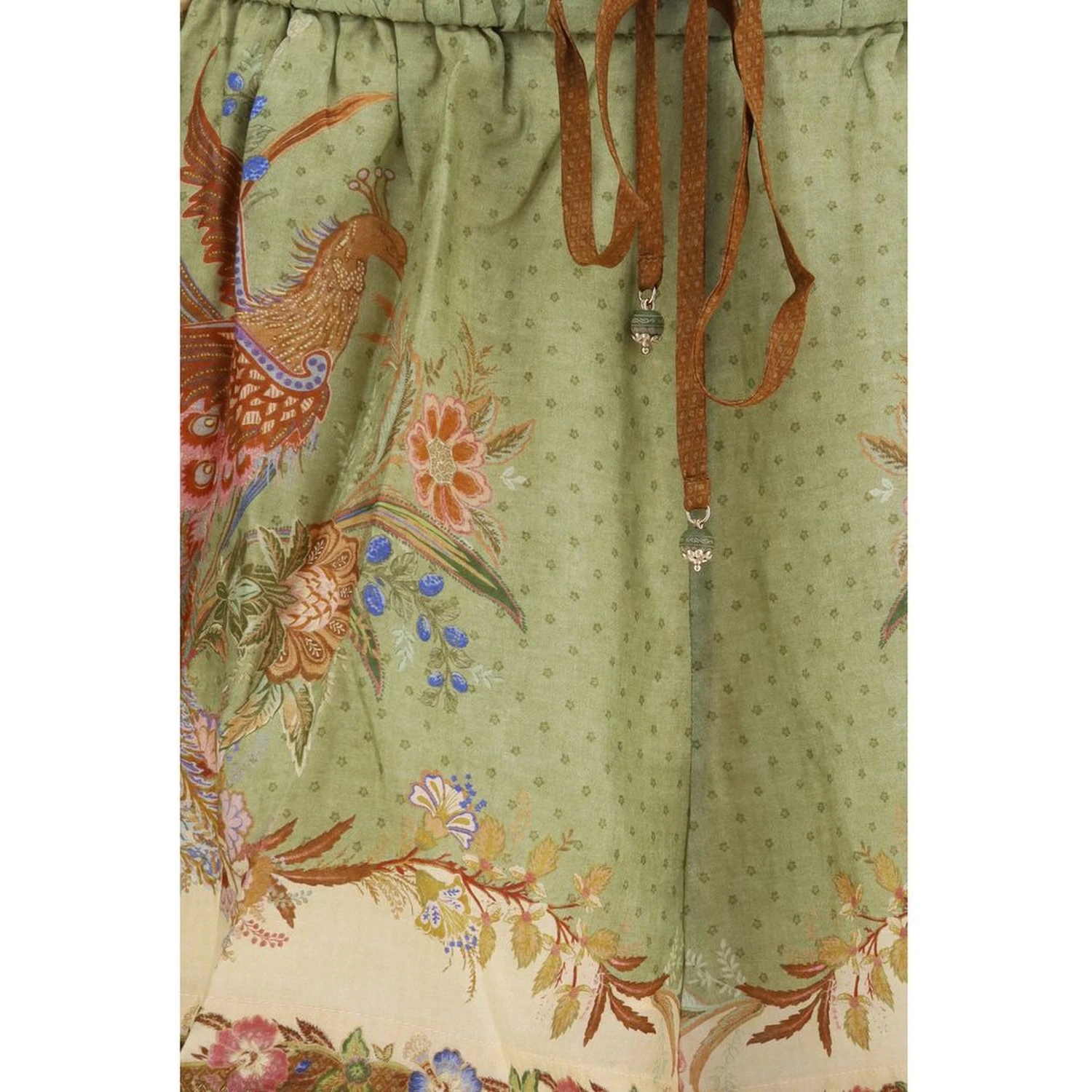 Multicolor Silk Bermuda Shorts