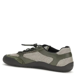 Bicolor Polyester Athletic Sneakers