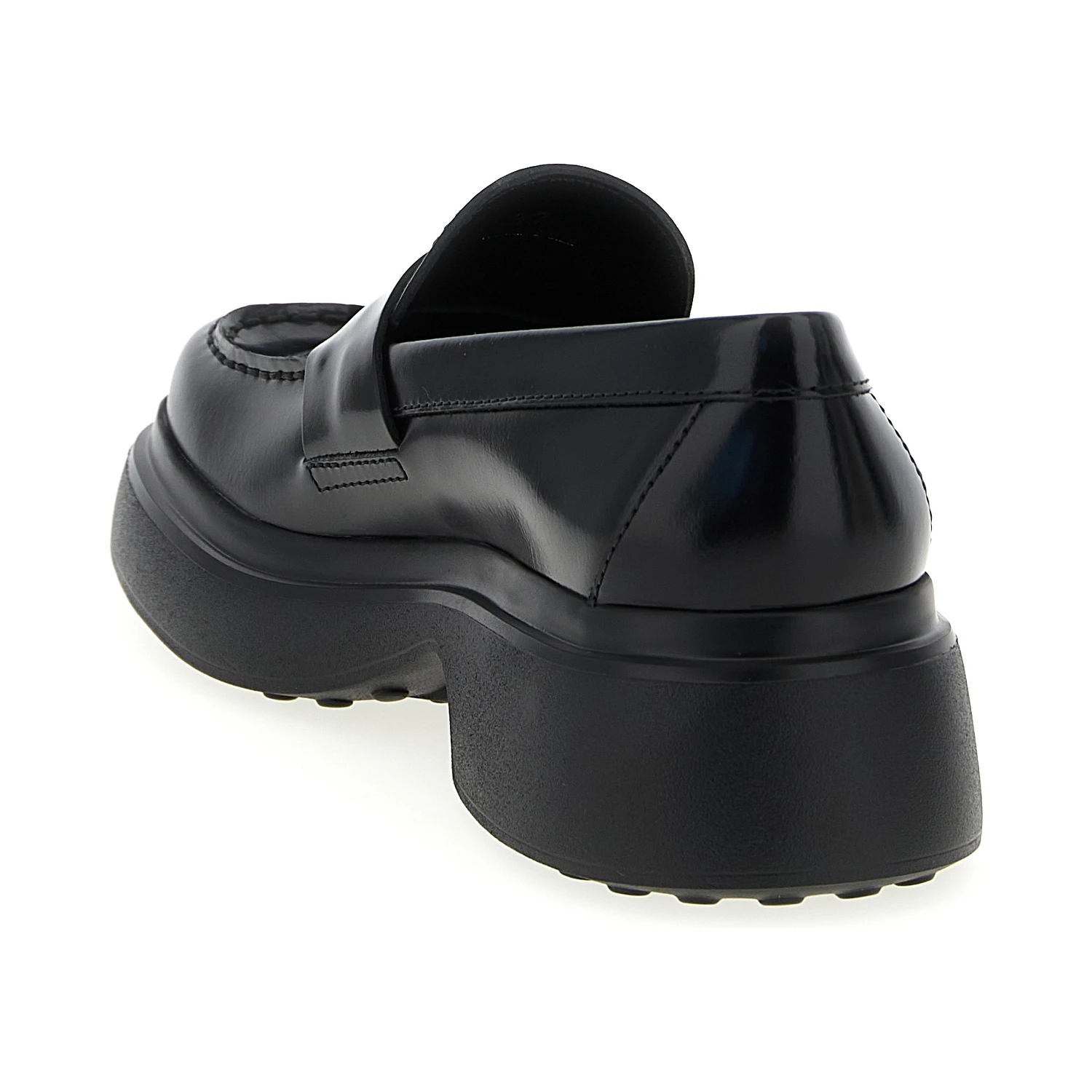 Black Calfskin Slip-On Loafers
