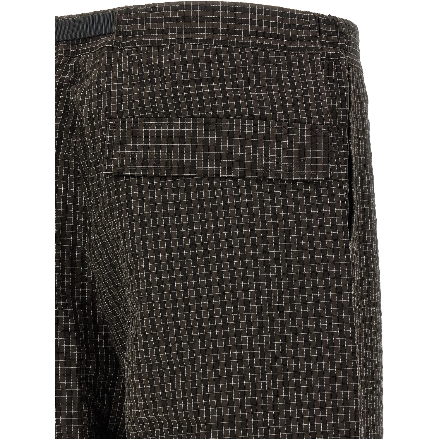 Brown Polyester Casual Pants