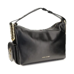 Black Calf Leather Bos Taurus Handbag