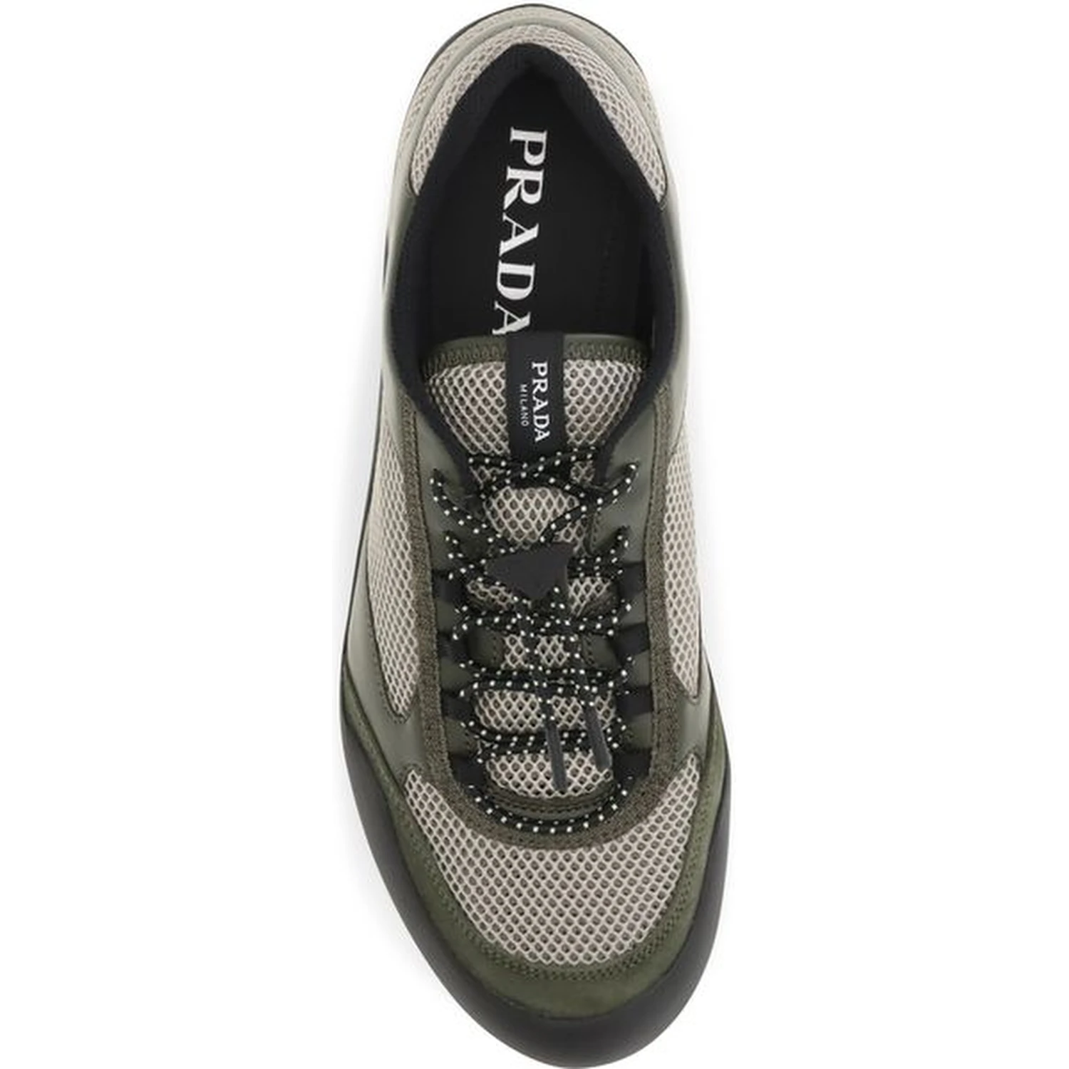 Bicolor Polyester Athletic Sneakers
