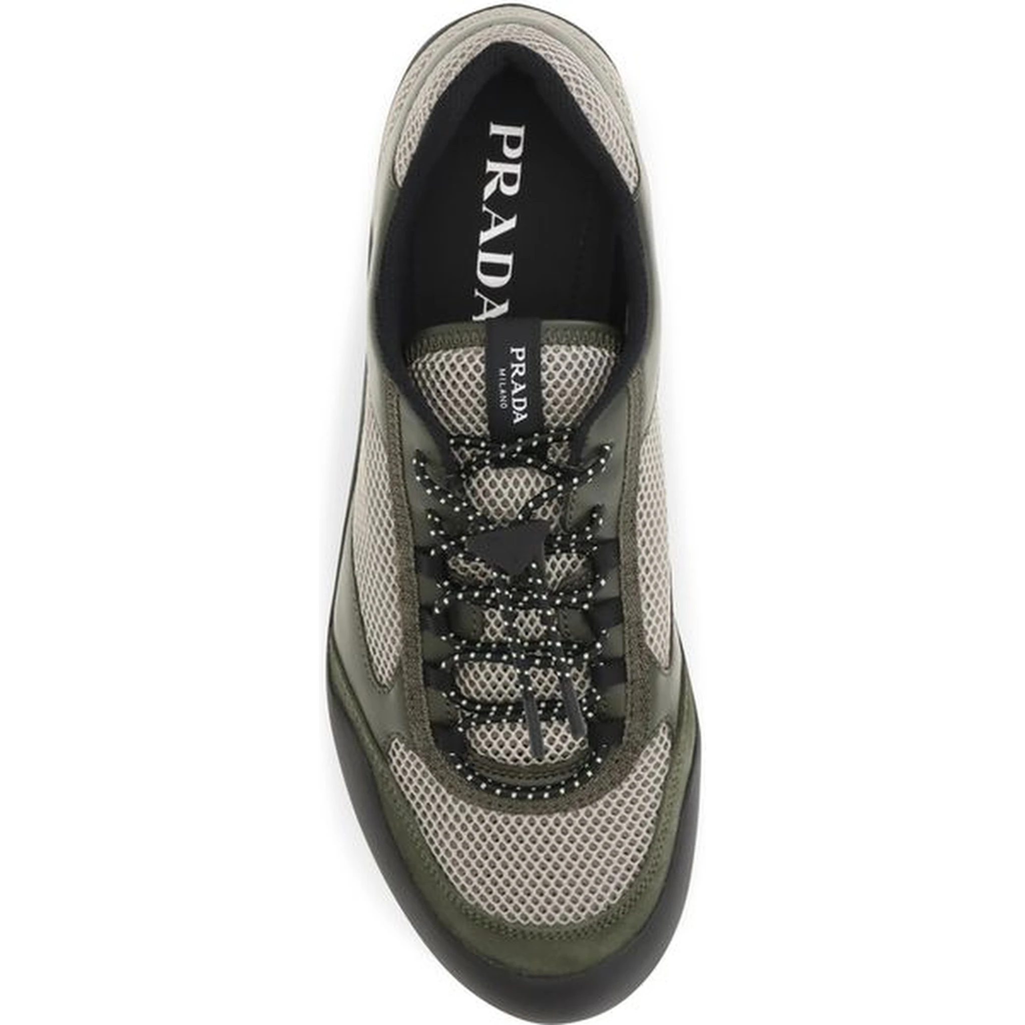 Bicolor Polyester Athletic Sneakers