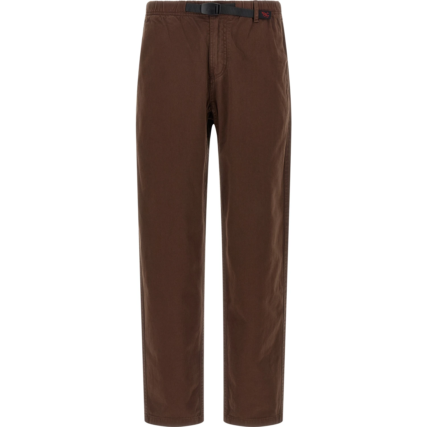 Brown Cotton Casual Pants
