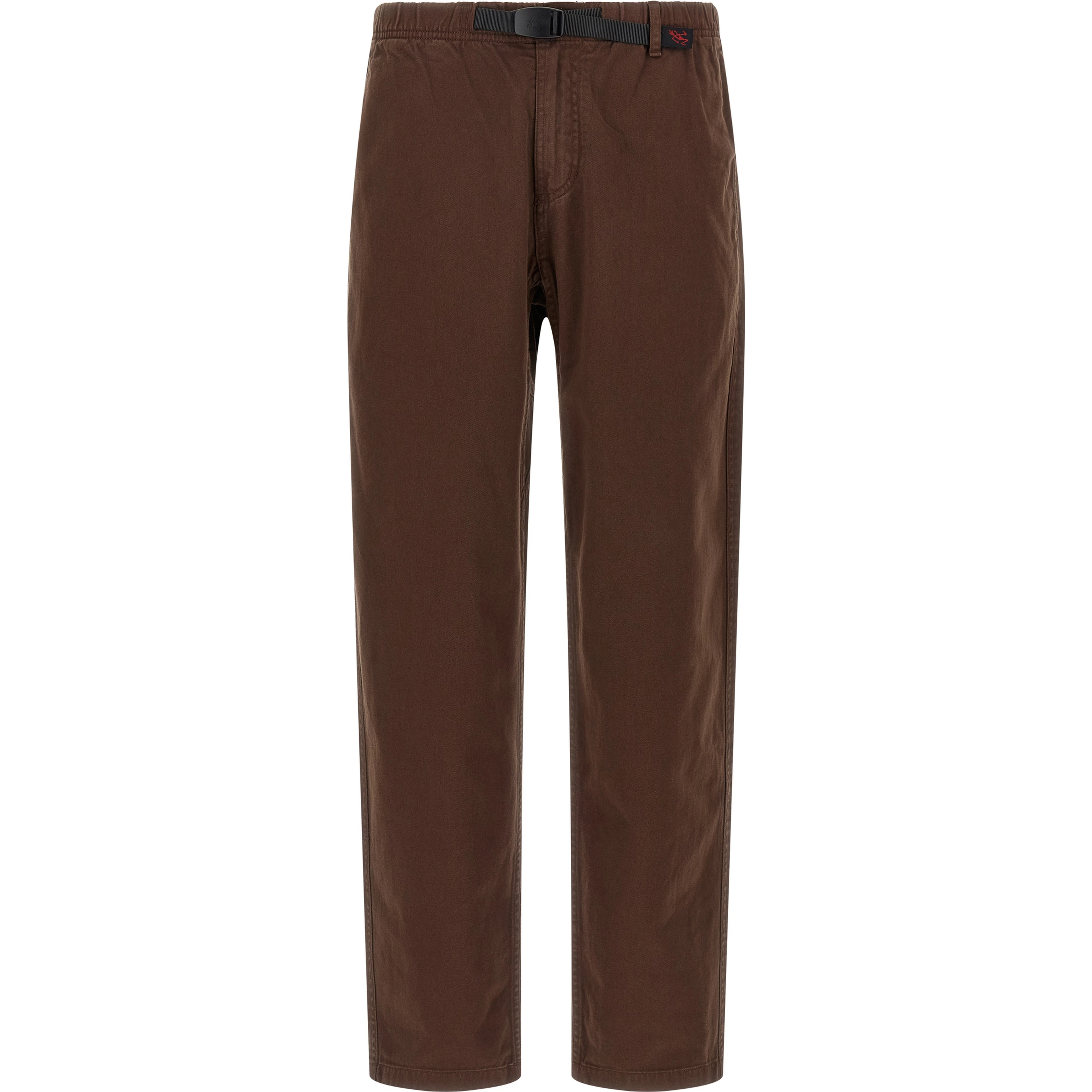 Brown Cotton Casual Pants