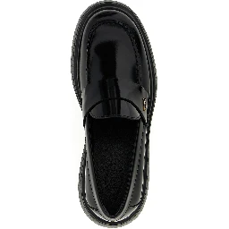 Black Calfskin Slip-On Loafers