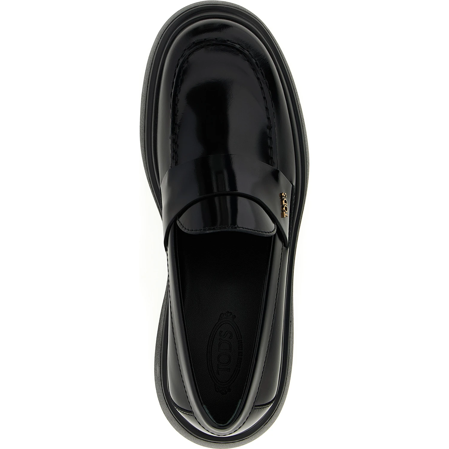Black Calfskin Slip-On Loafers
