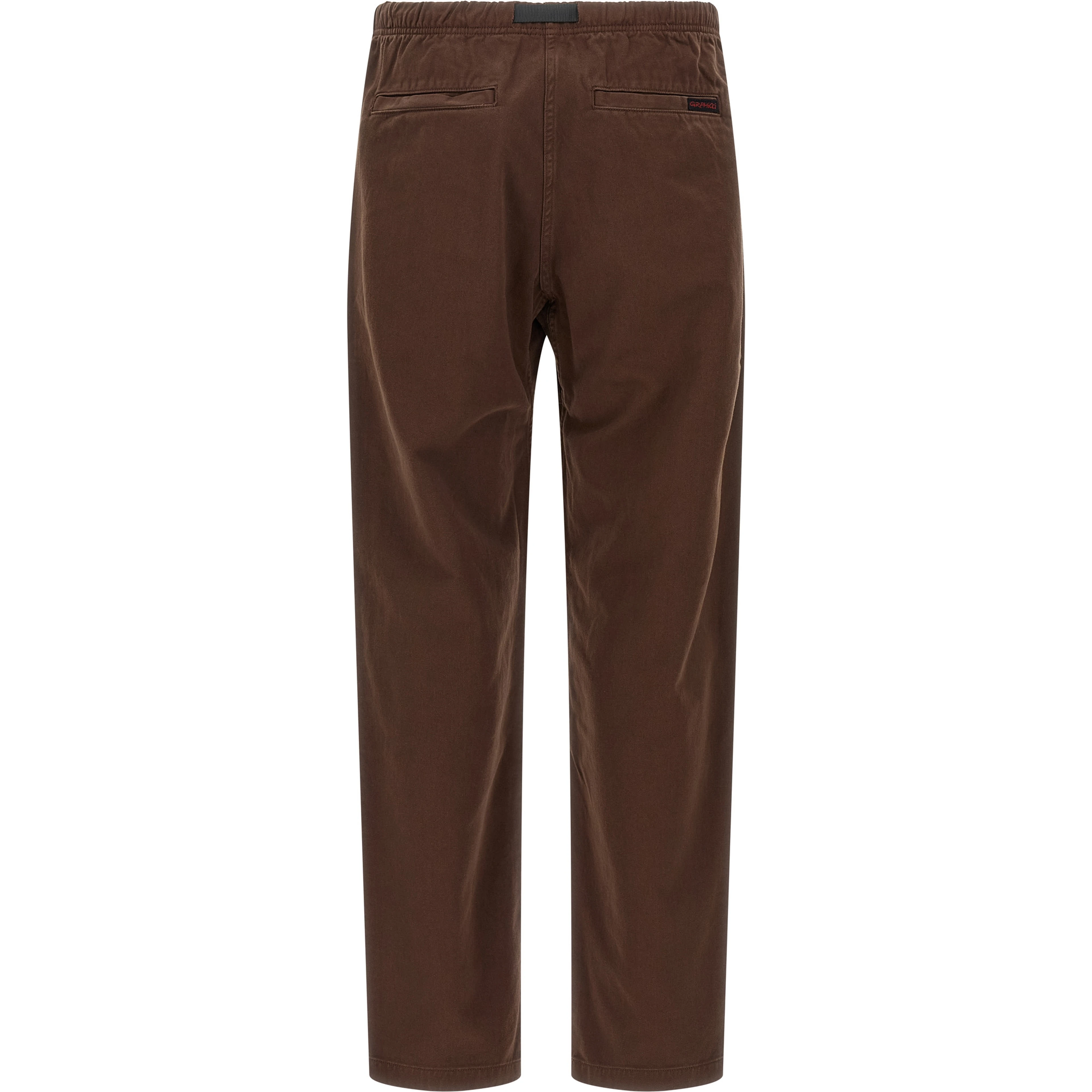 Brown Cotton Casual Pants