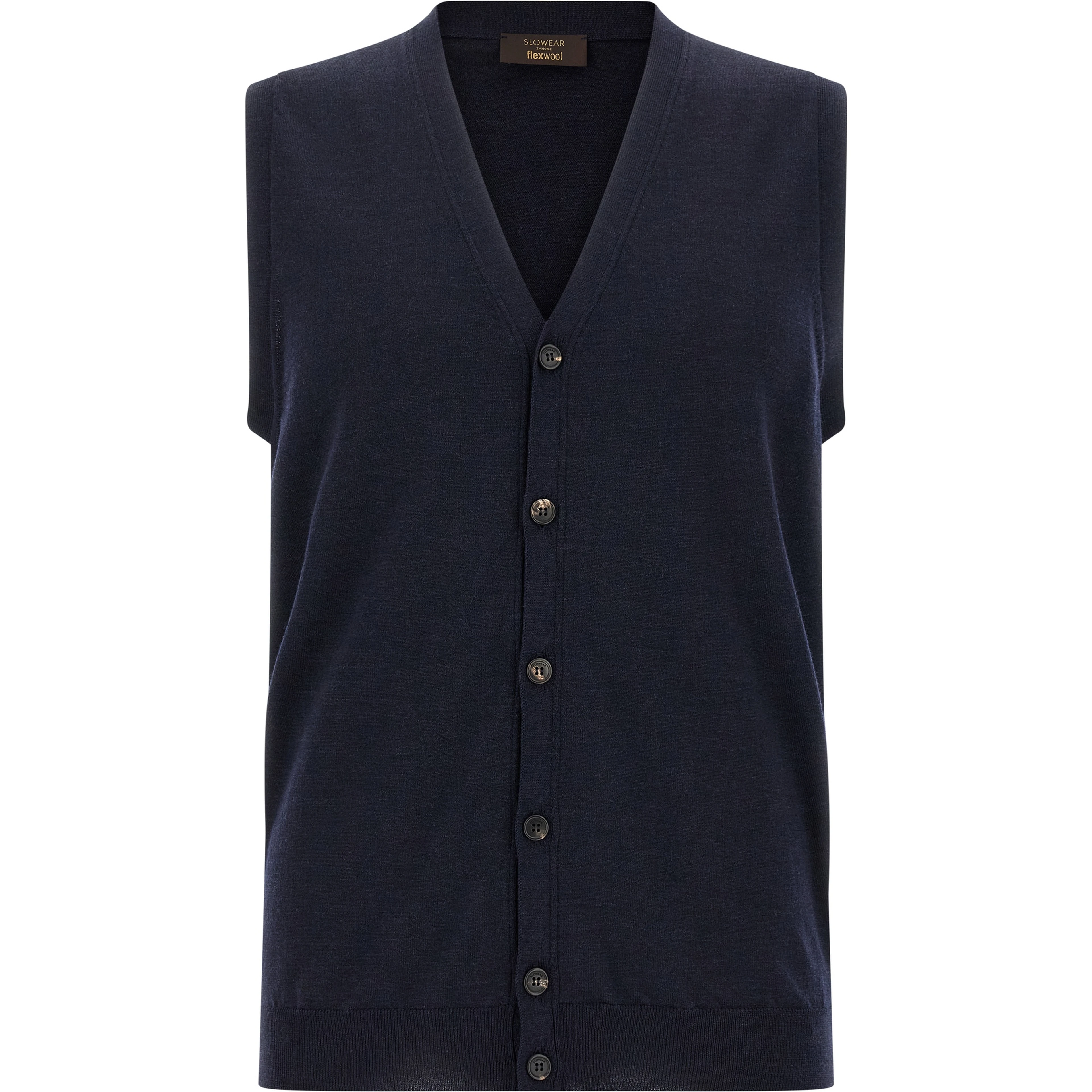 Blue Virgin Wool Cardigan