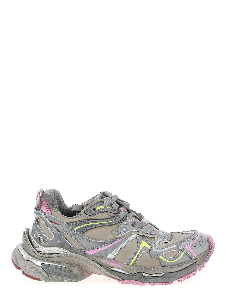 Multicolor Polyethylene Athletic Sneakers