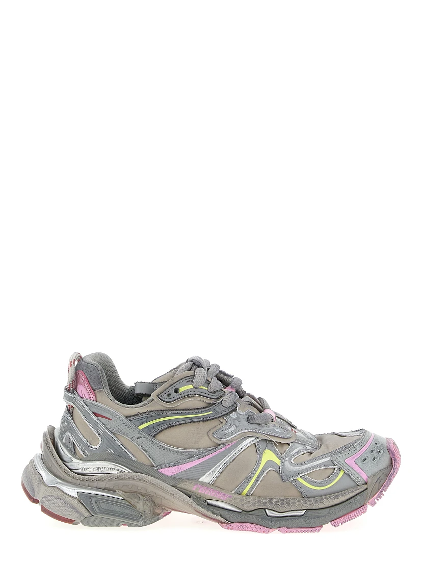 Multicolor Polyethylene Athletic Sneakers