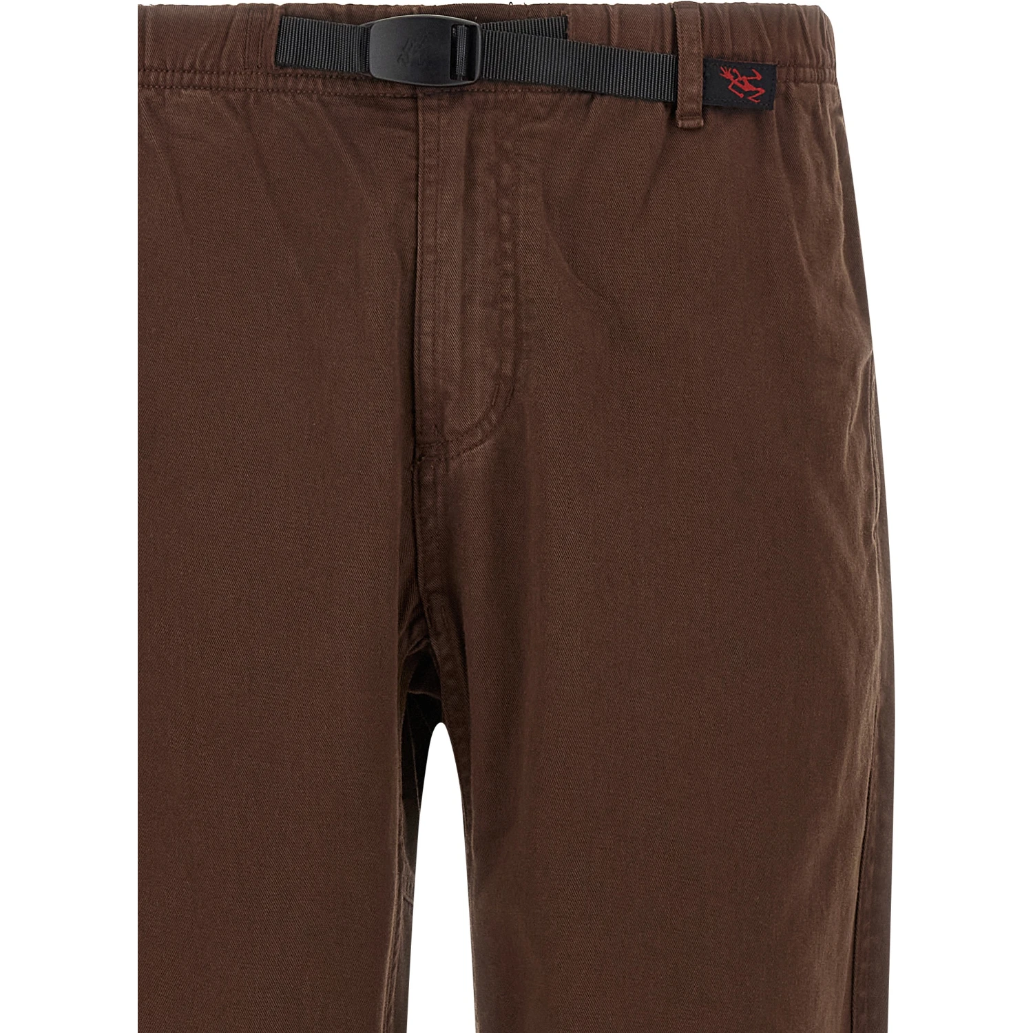 Brown Cotton Casual Pants