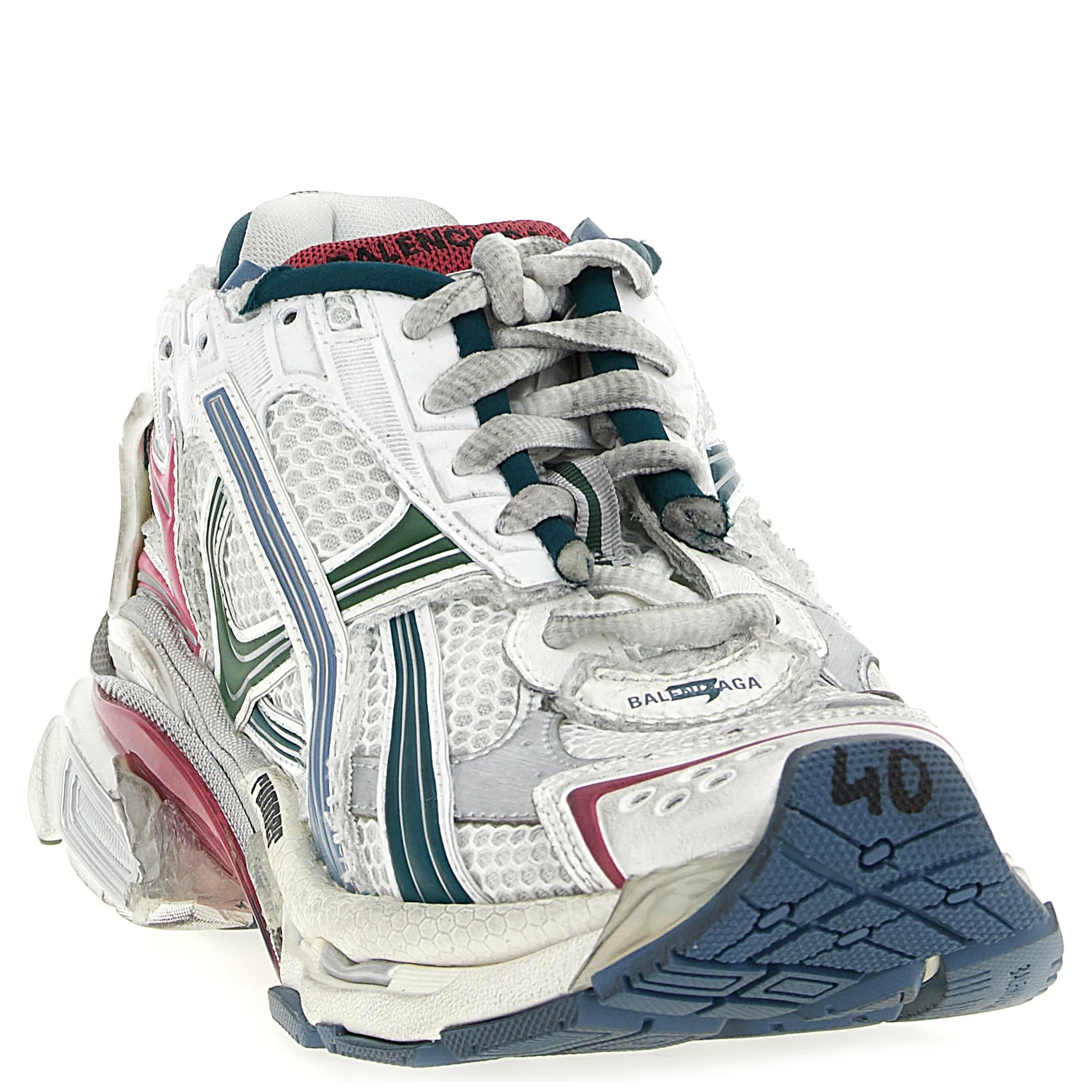 Multicolor Polyethylene Athletic Sneakers