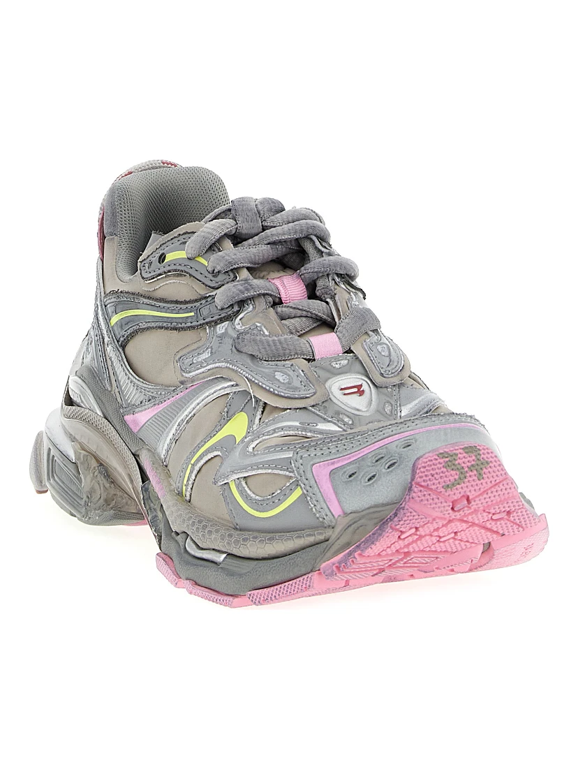 Multicolor Polyethylene Athletic Sneakers