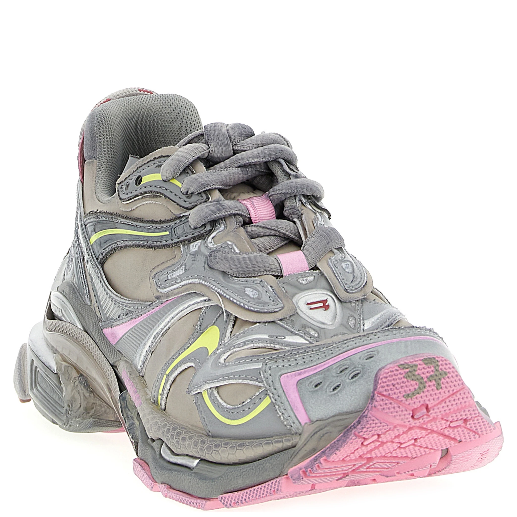 Multicolor Polyethylene Athletic Sneakers