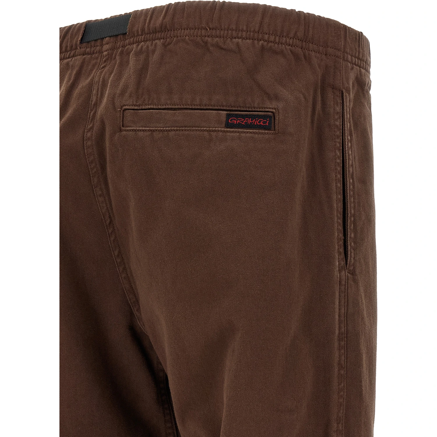 Brown Cotton Casual Pants