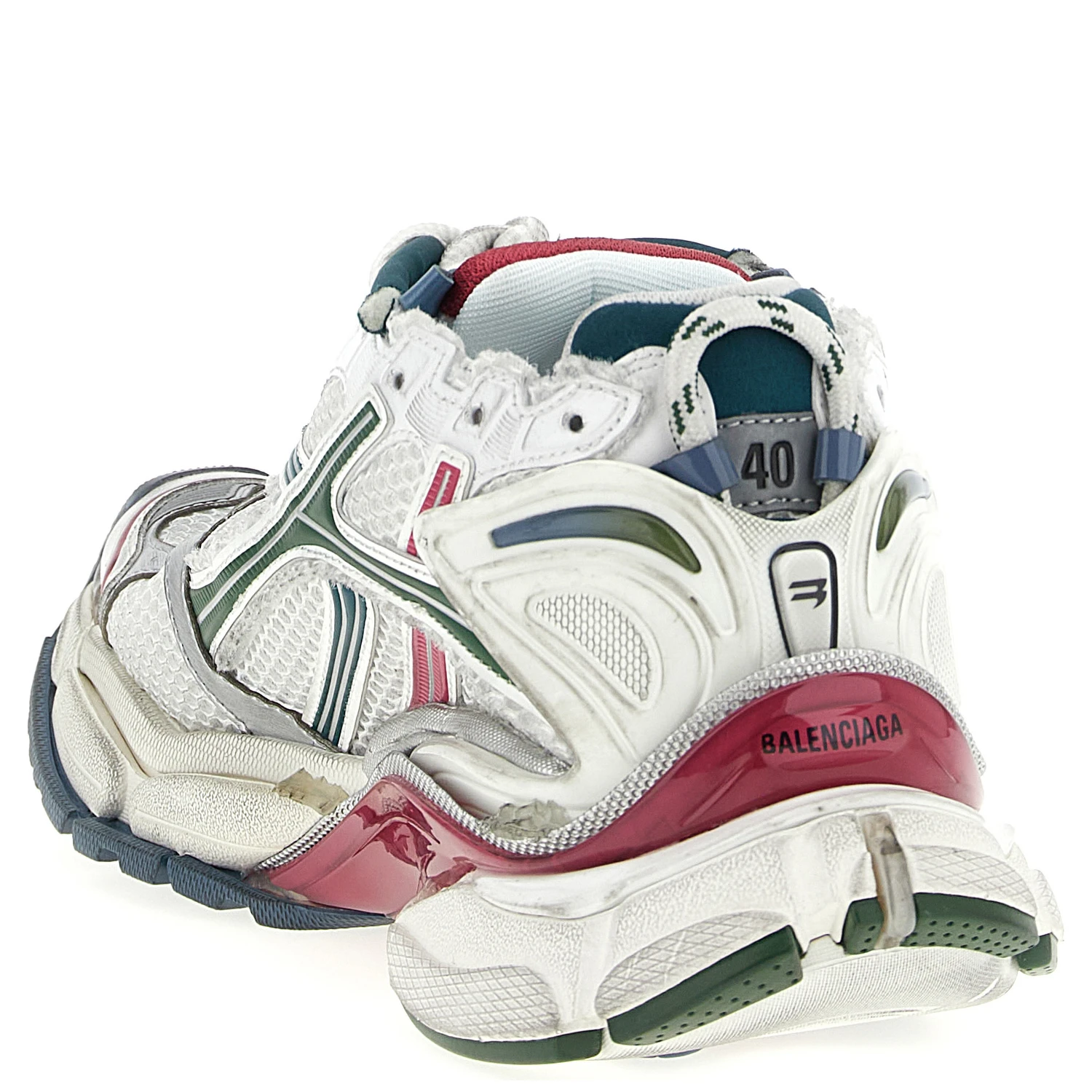 Multicolor Polyethylene Athletic Sneakers