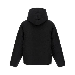 Black Polyamide Full-Length Jacket