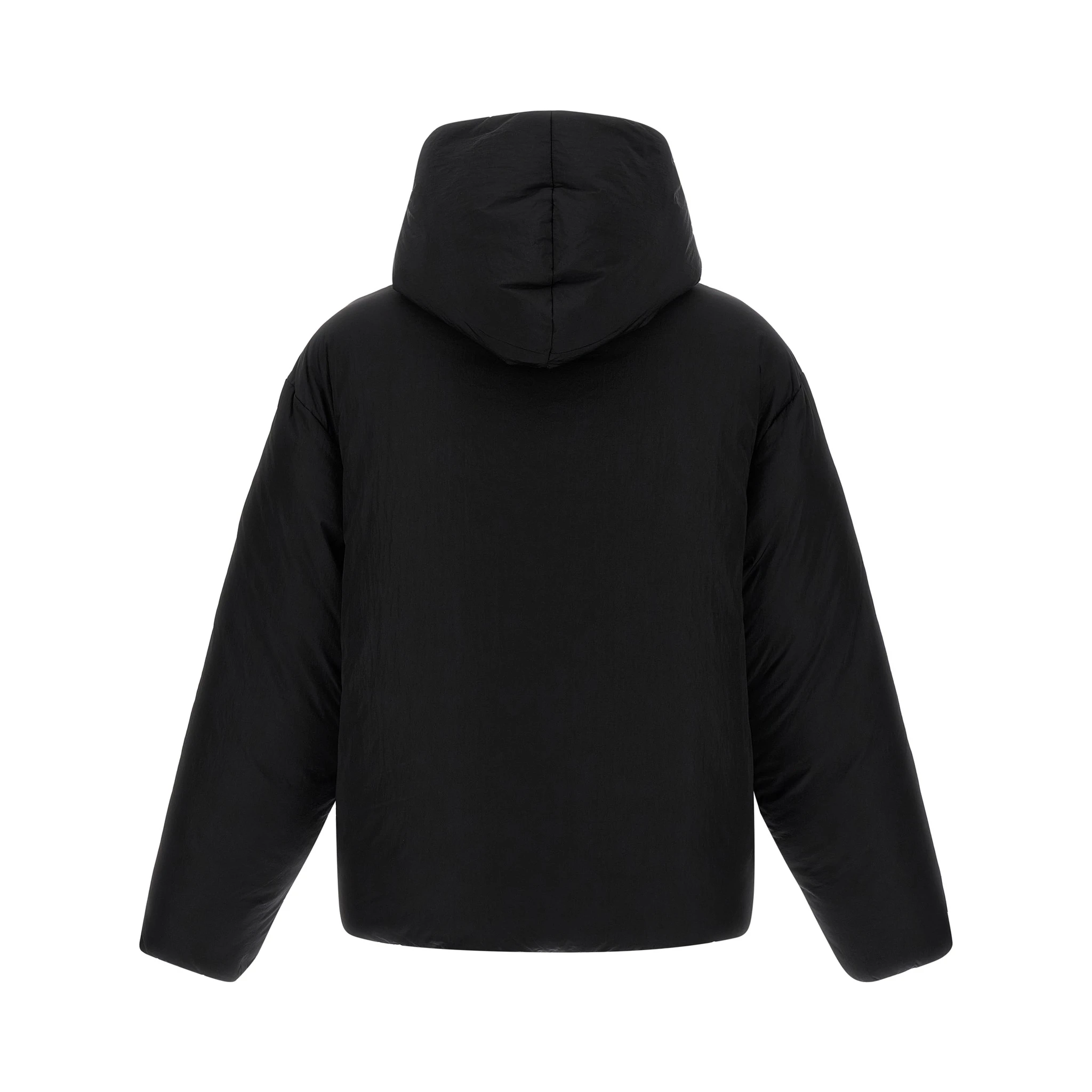 Black Polyamide Full-Length Jacket