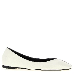 Bicolor Lamb Leather Ballet Flats