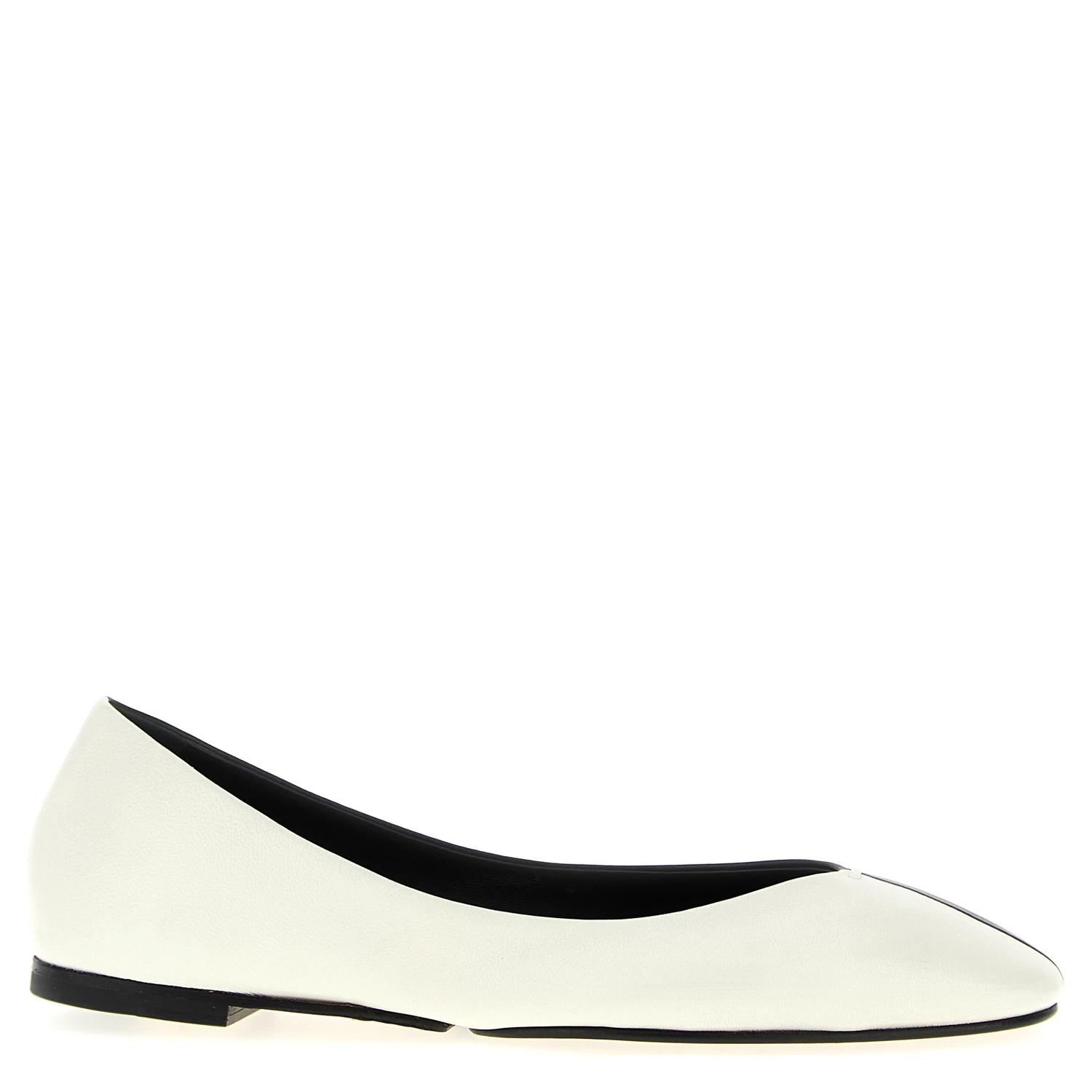 Bicolor Lamb Leather Ballet Flats