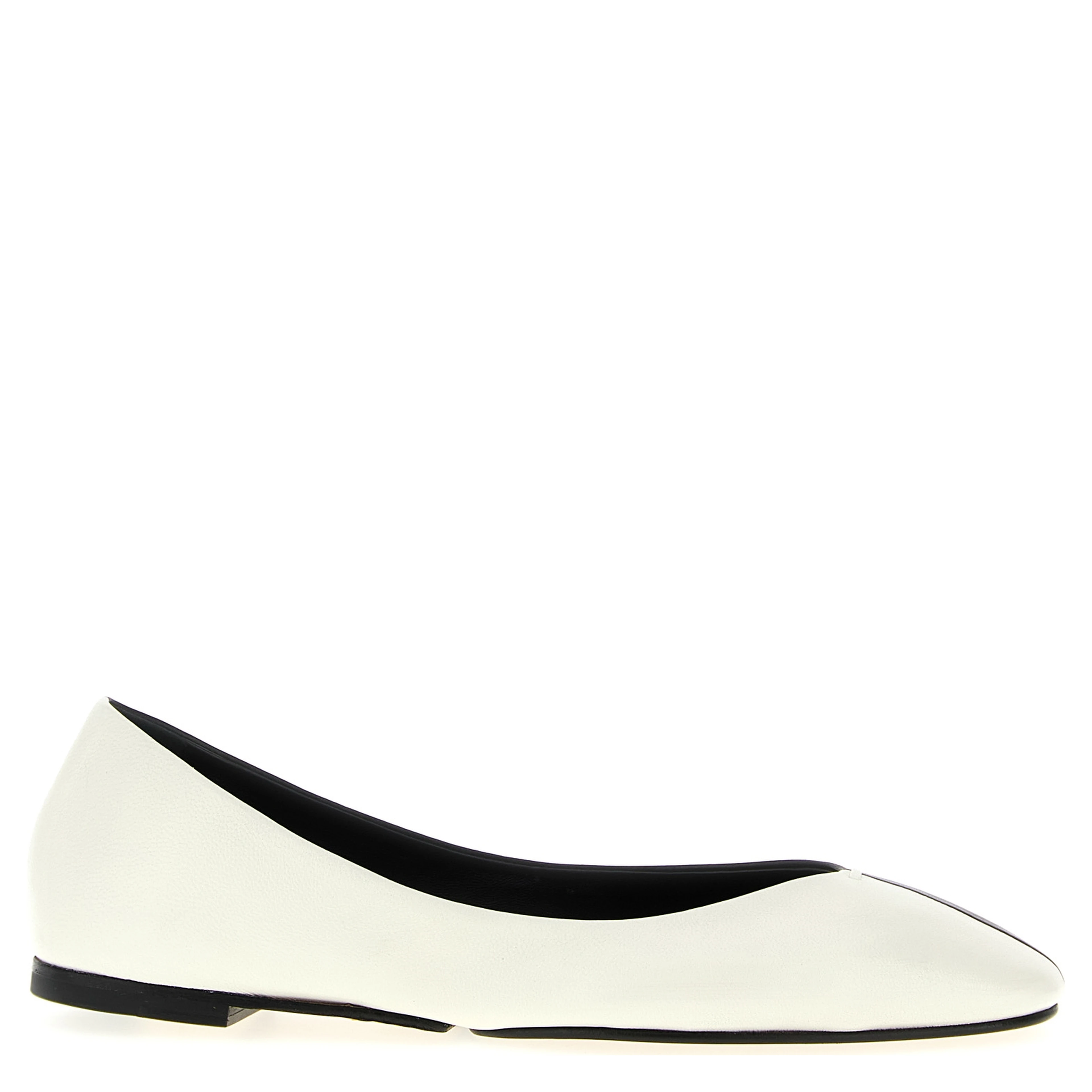 Bicolor Lamb Leather Ballet Flats