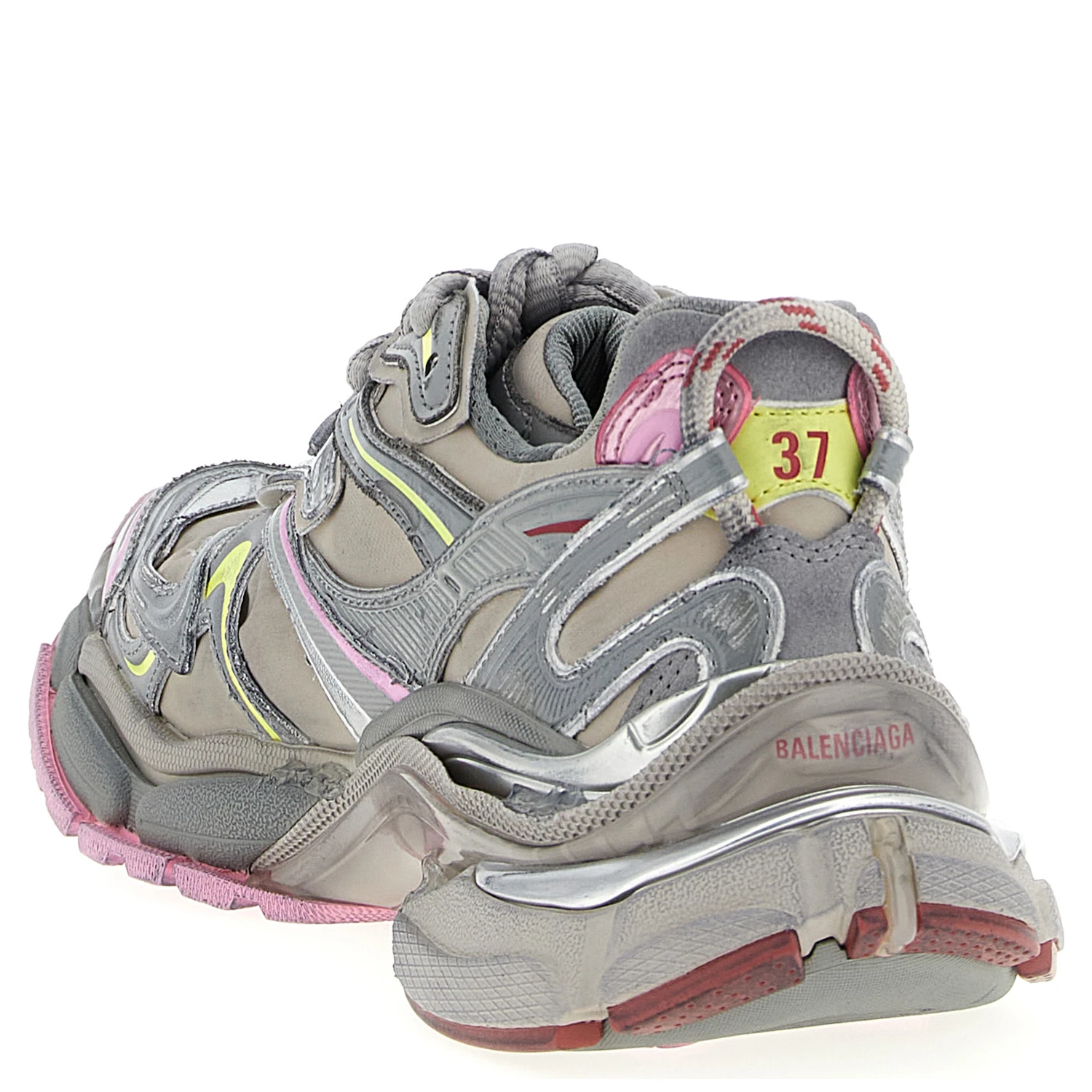 Multicolor Polyethylene Athletic Sneakers