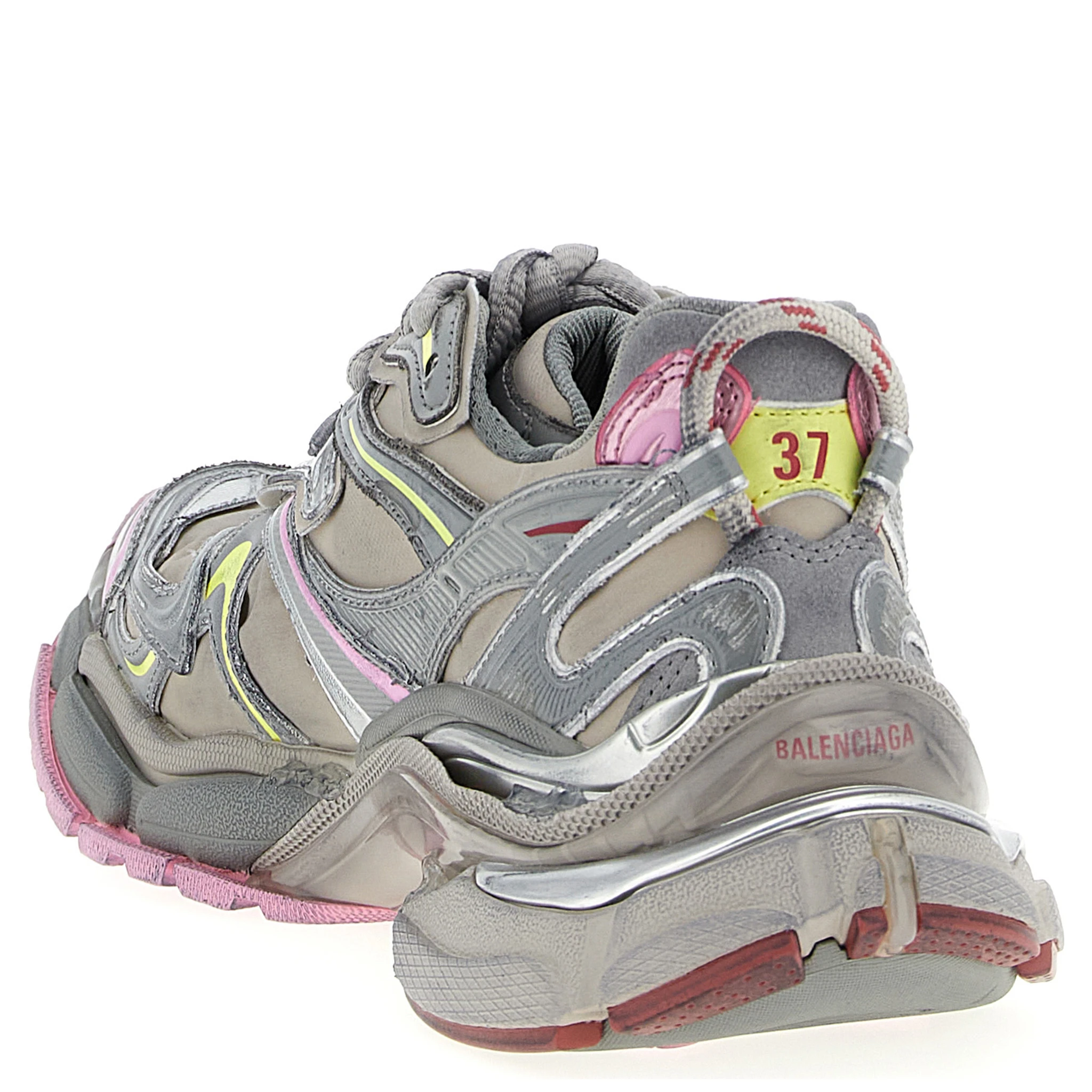 Multicolor Polyethylene Athletic Sneakers