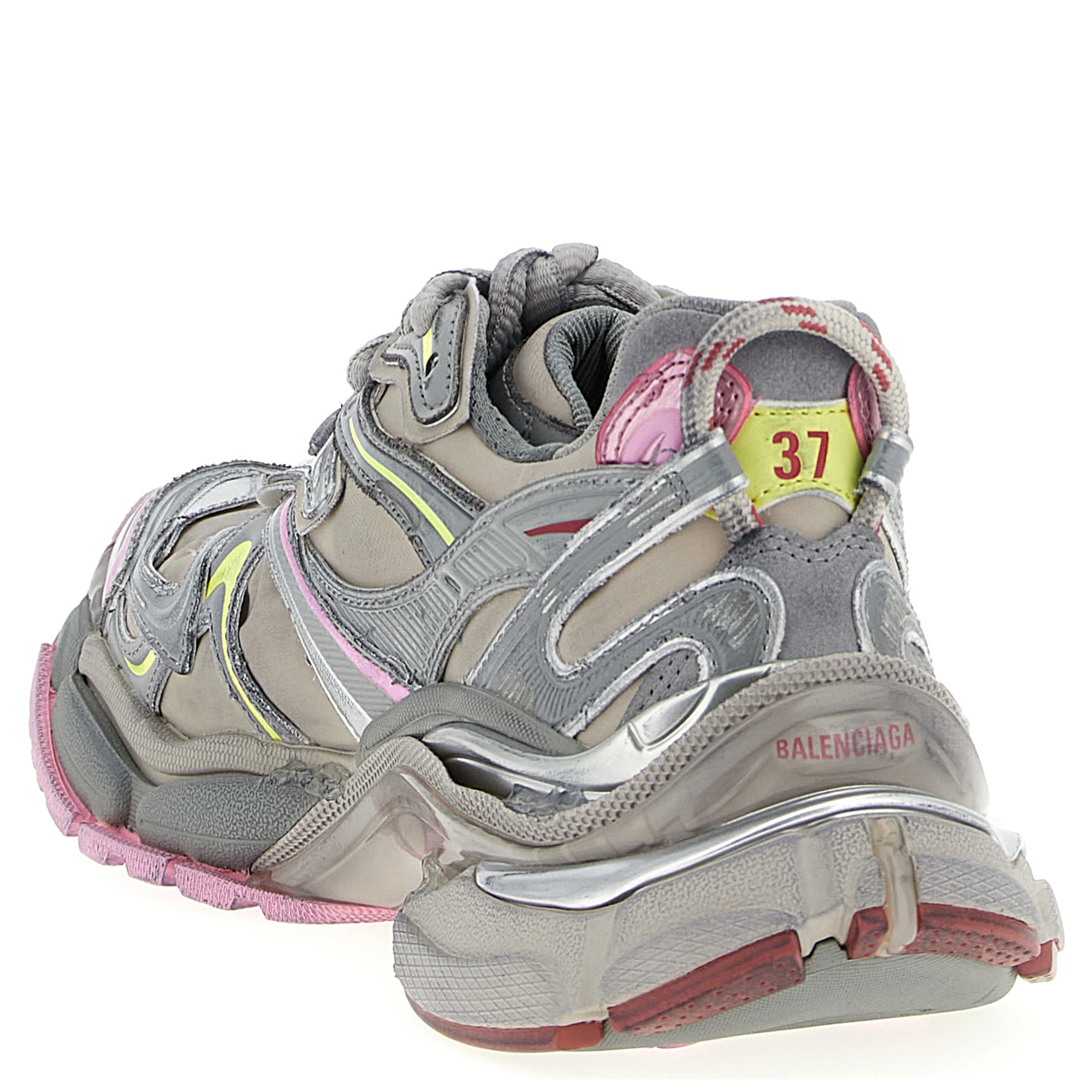 Multicolor Polyethylene Athletic Sneakers