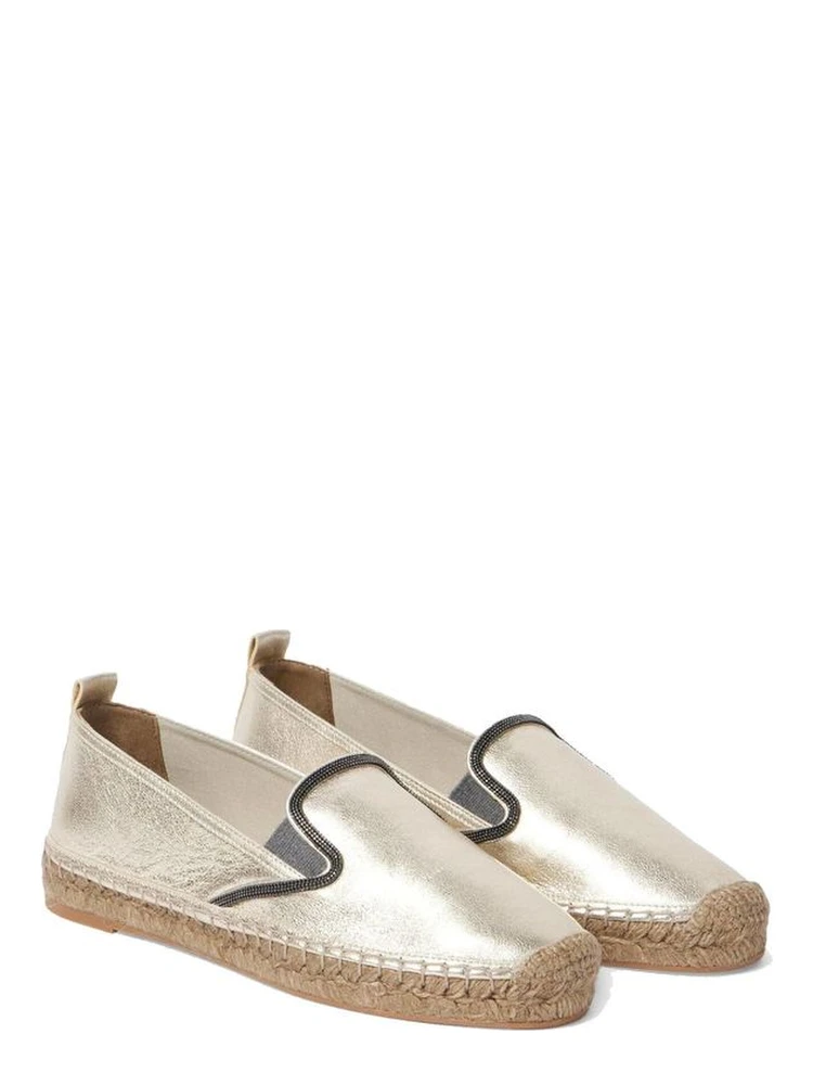 Gold Leather Espadrilles alternative