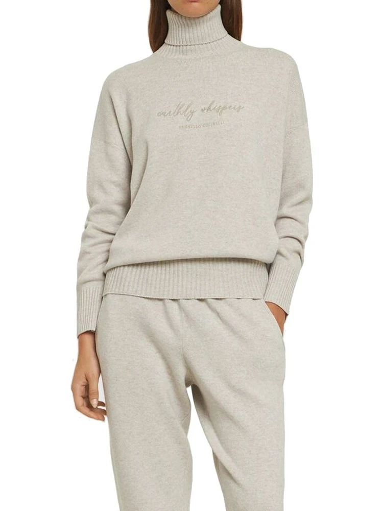 Beige Cashmere Turtleneck alternative