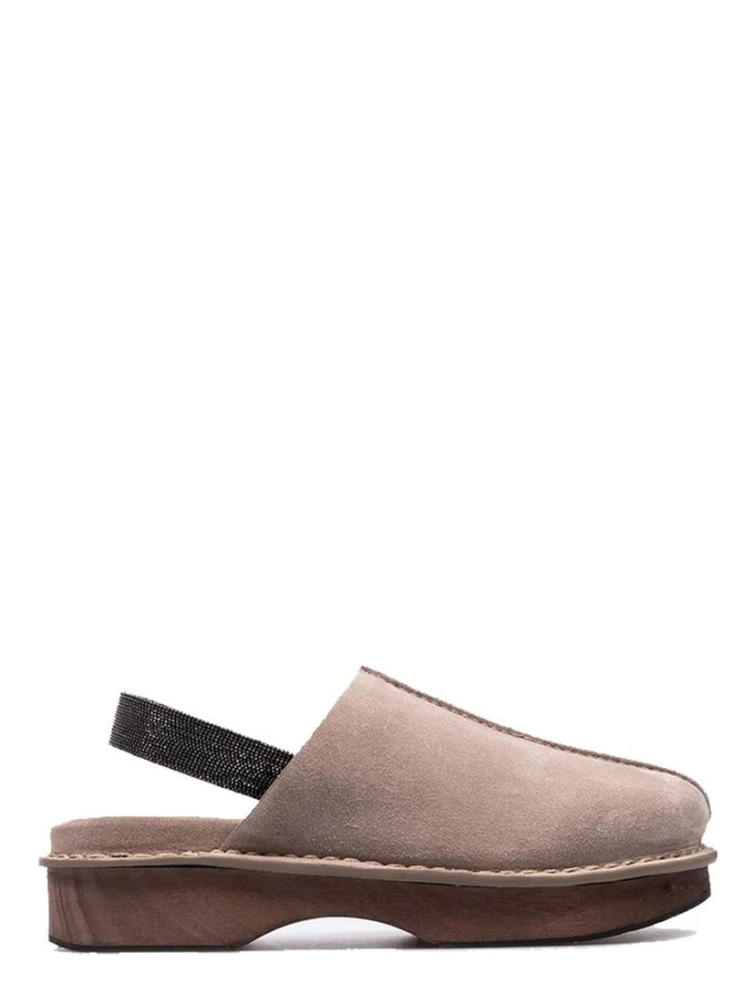 Brown Leather Mules