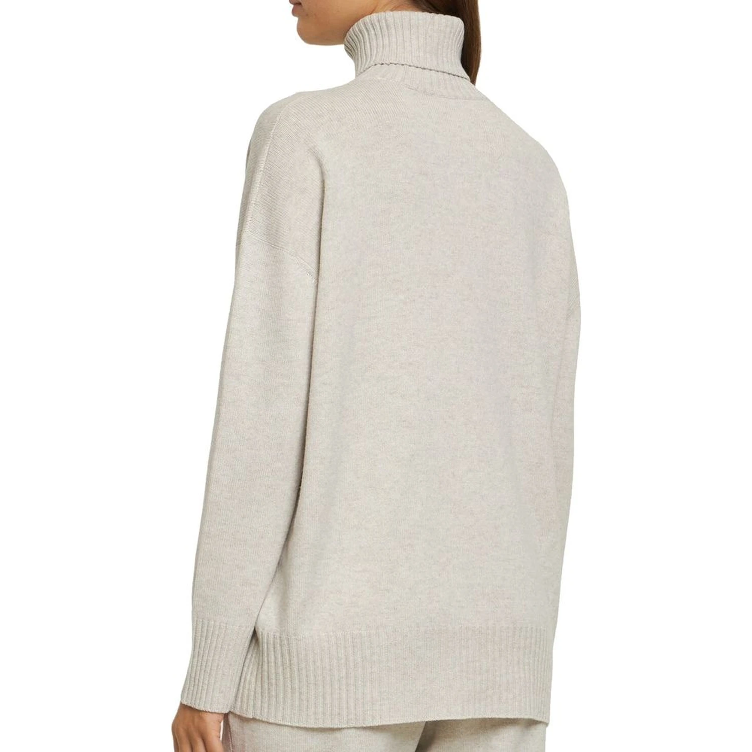 Beige Cashmere Turtleneck