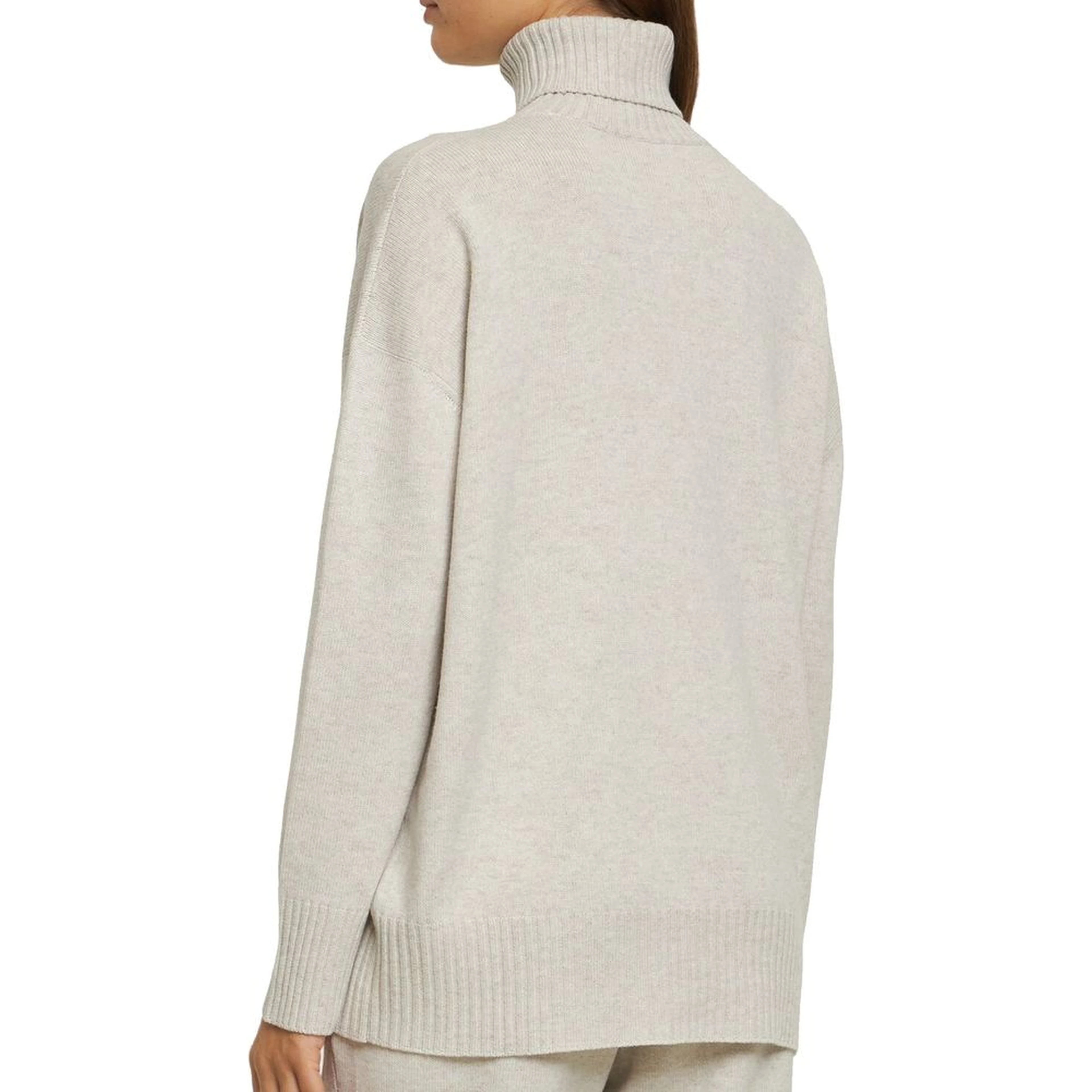 Beige Cashmere Turtleneck