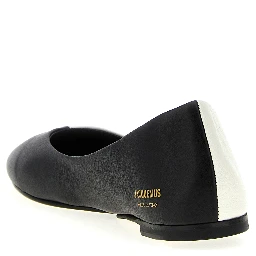 Bicolor Lamb Leather Ballet Flats