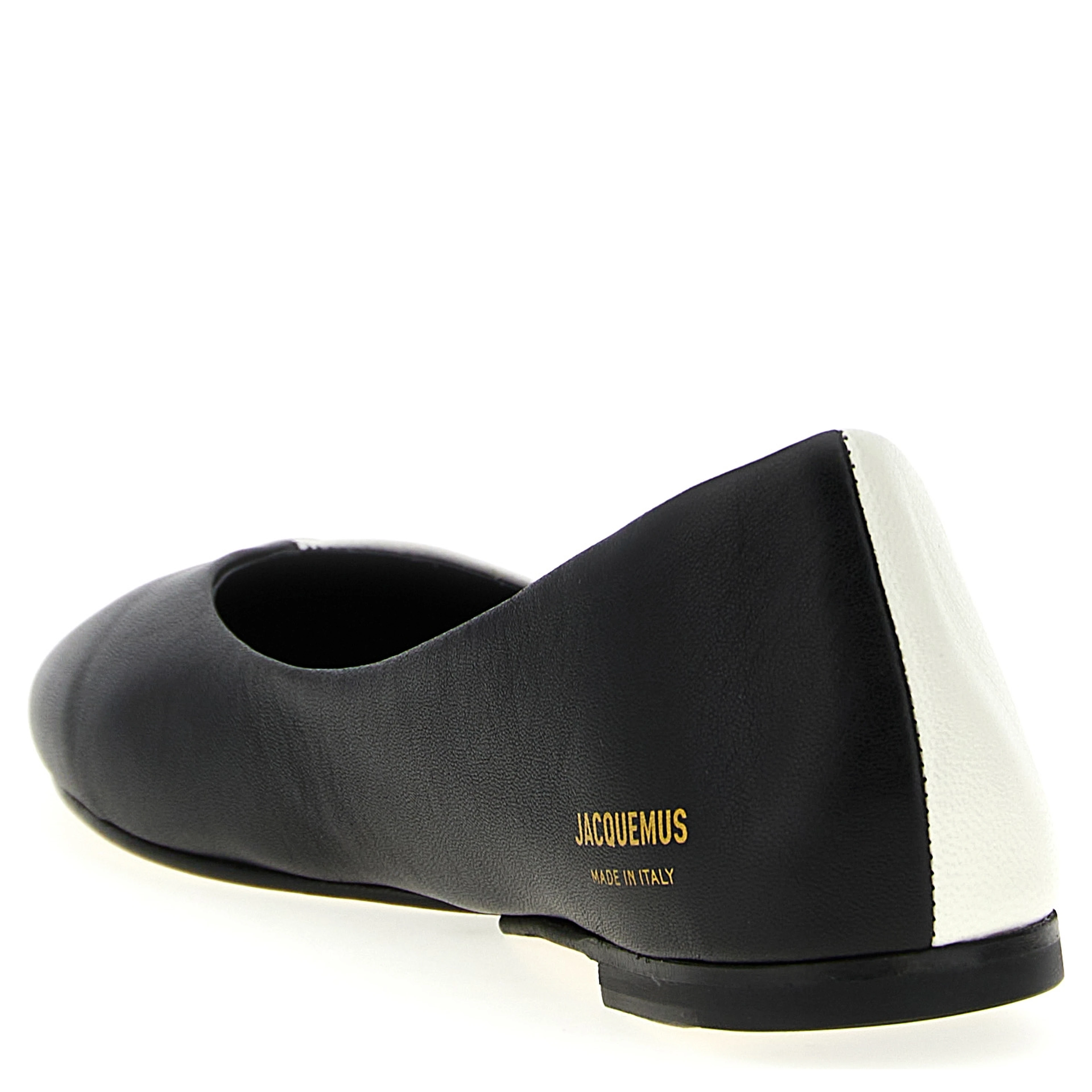 Bicolor Lamb Leather Ballet Flats