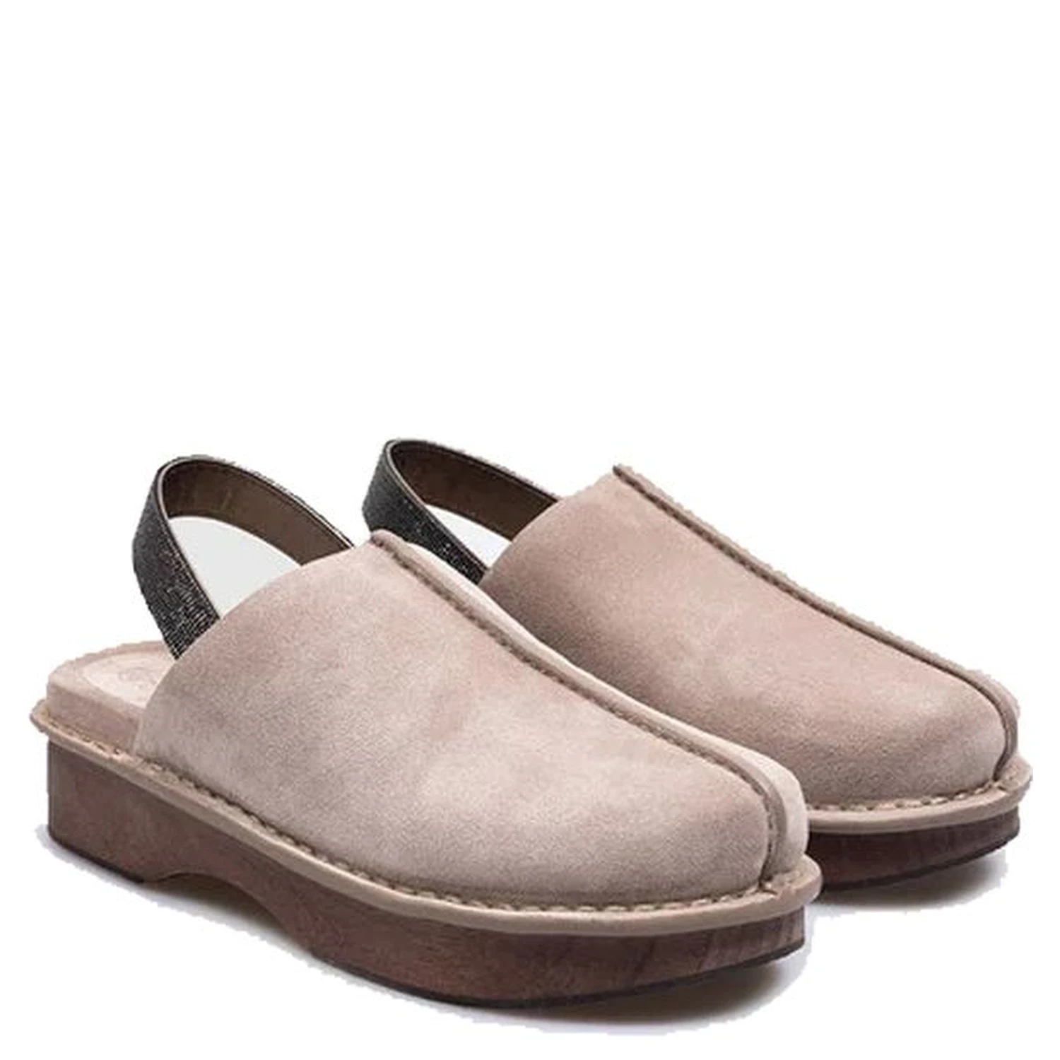 Brown Leather Mules