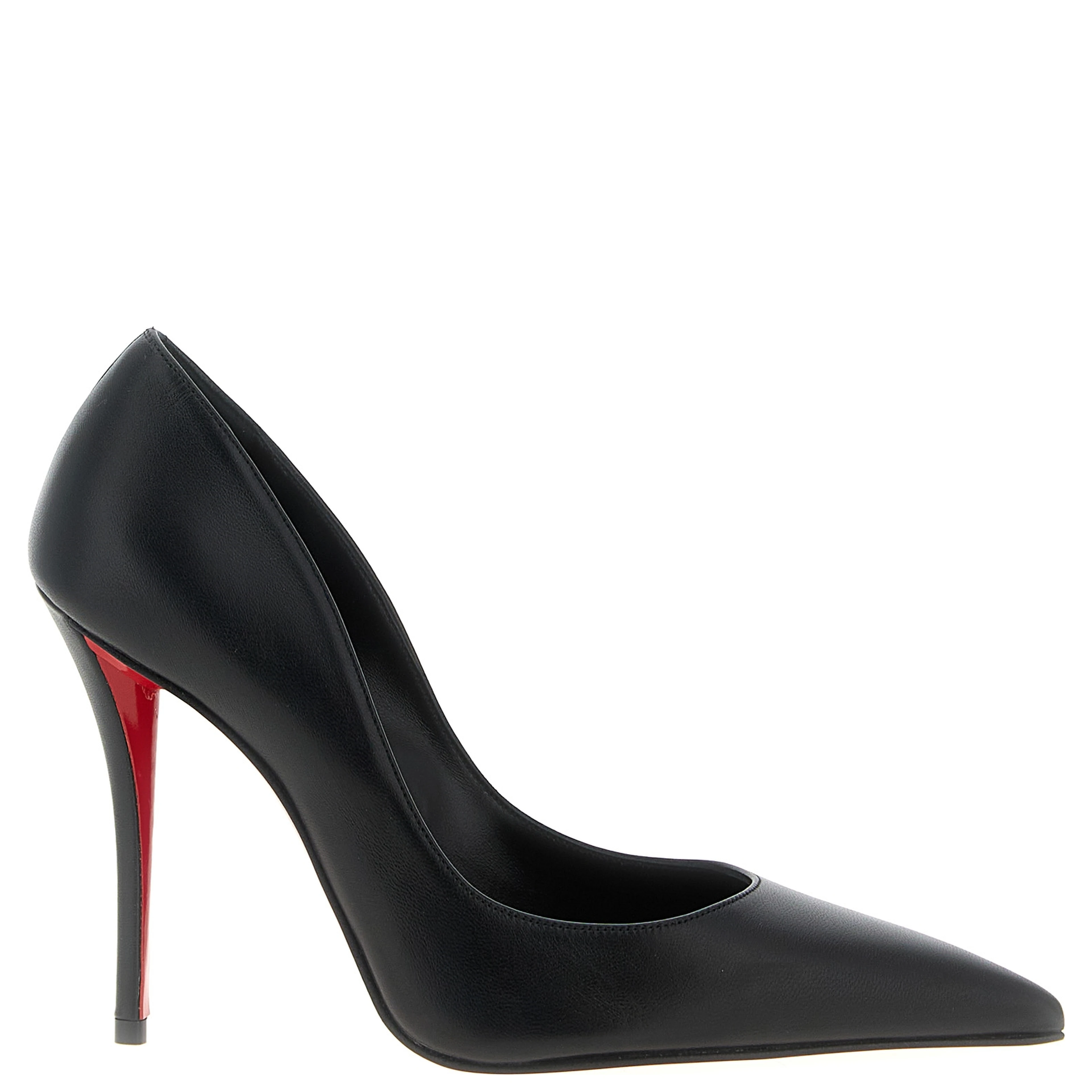 Black Lamb Leather High Heel Pumps