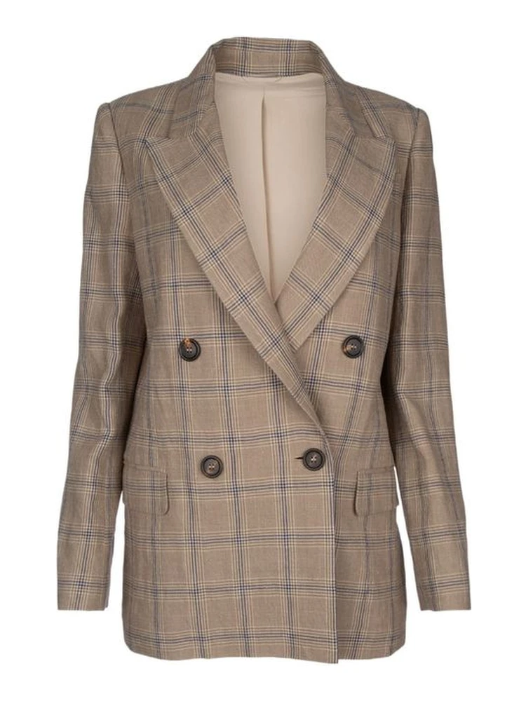 Brown Linen Blazer