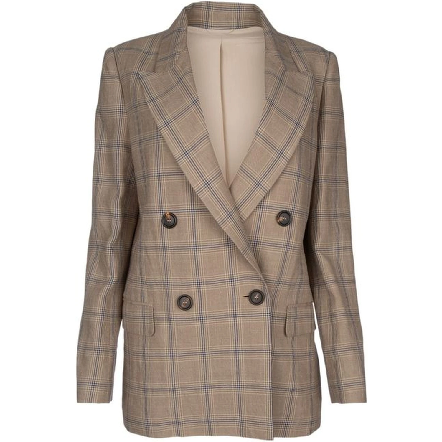 Brown Linen Blazer