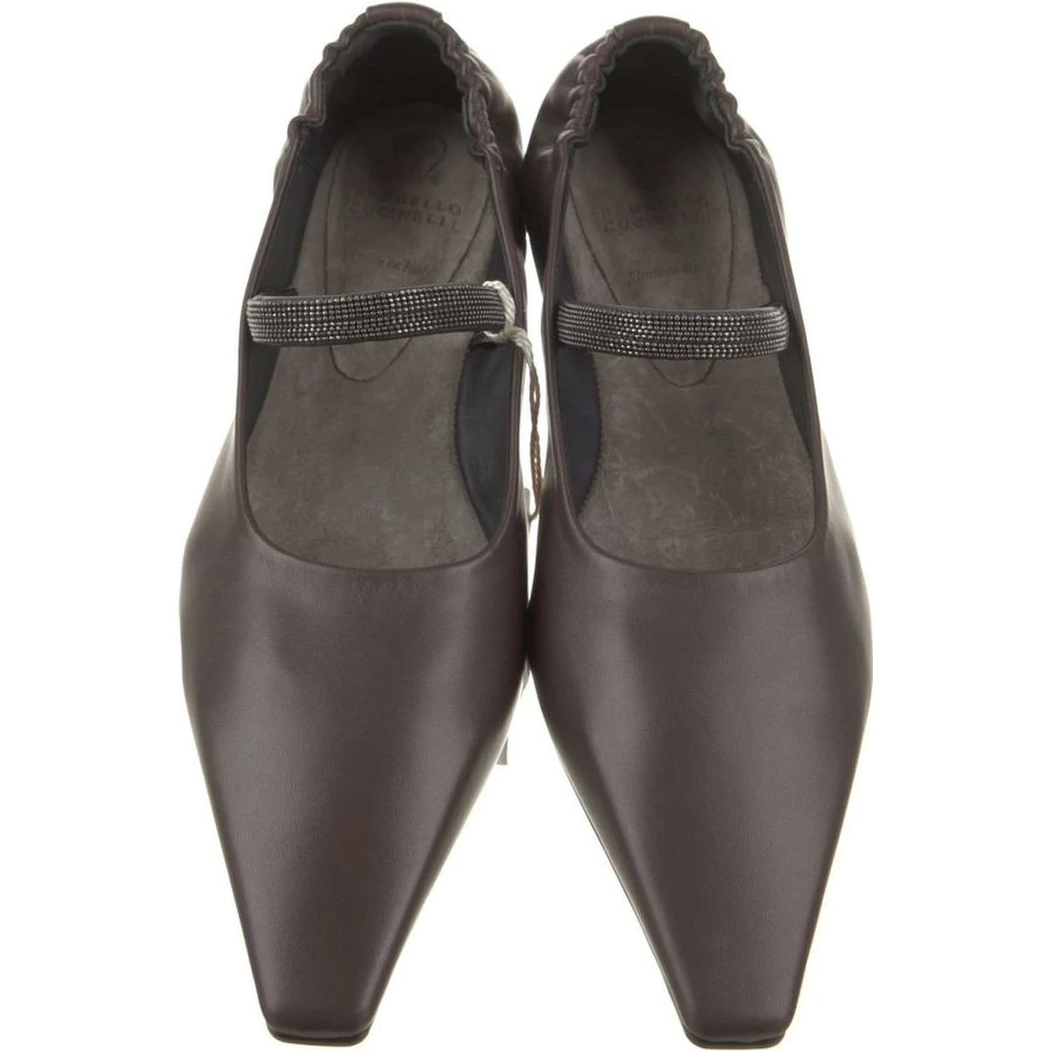 Brown Leather Ballet Flats