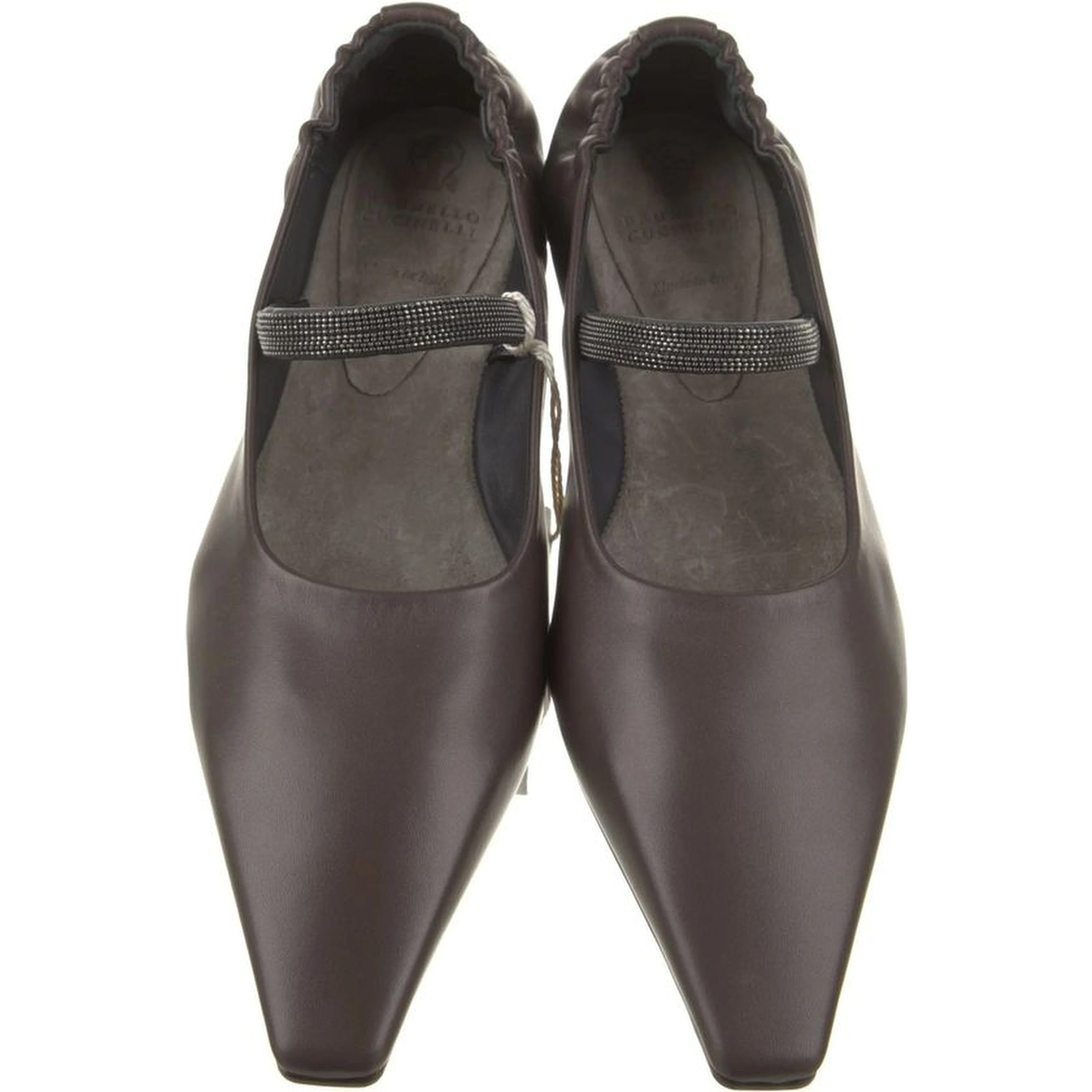Brown Leather Ballet Flats